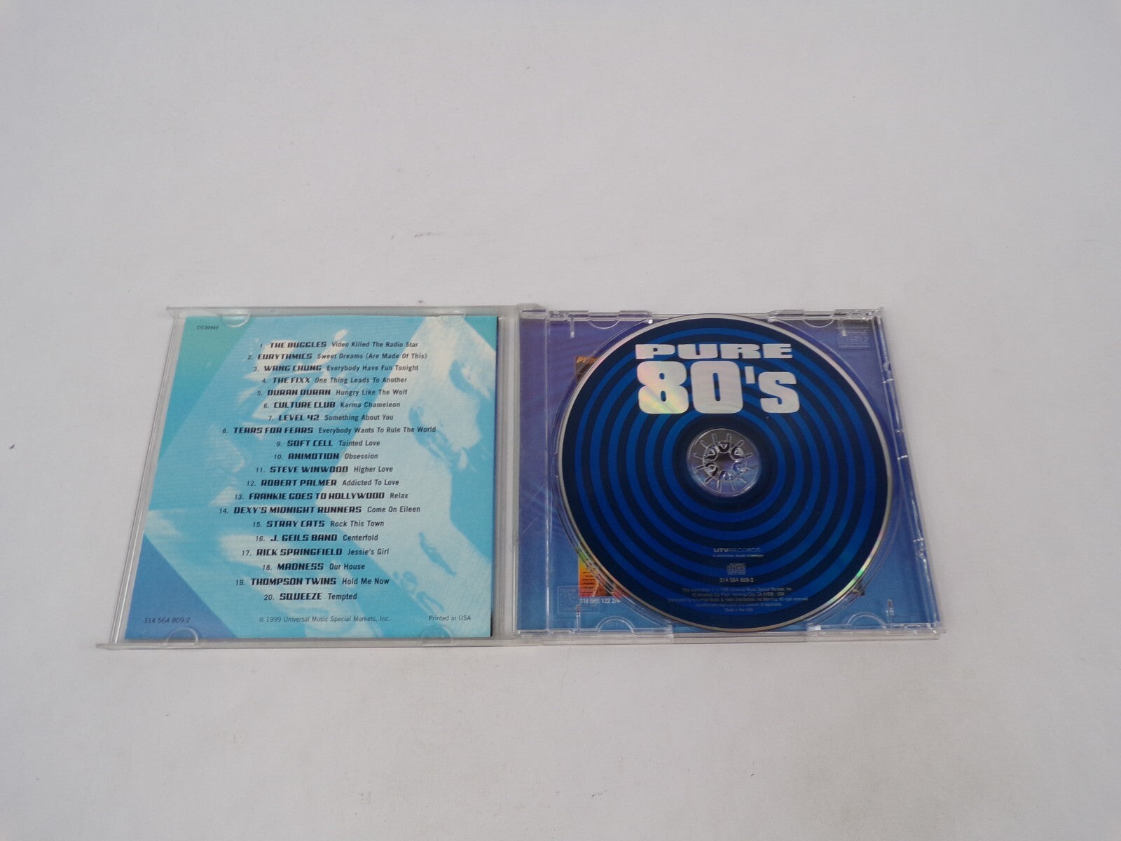 Pure 80's The Buggles Evrythmics Wang Chung The Fixx Duran Duran Culture CD#69
