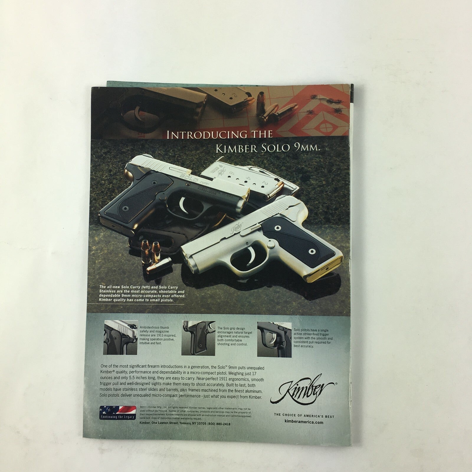 September 2011 Shooting Times Magazine 1911 The Legend 28-Gauge.30-30 for Bear ?