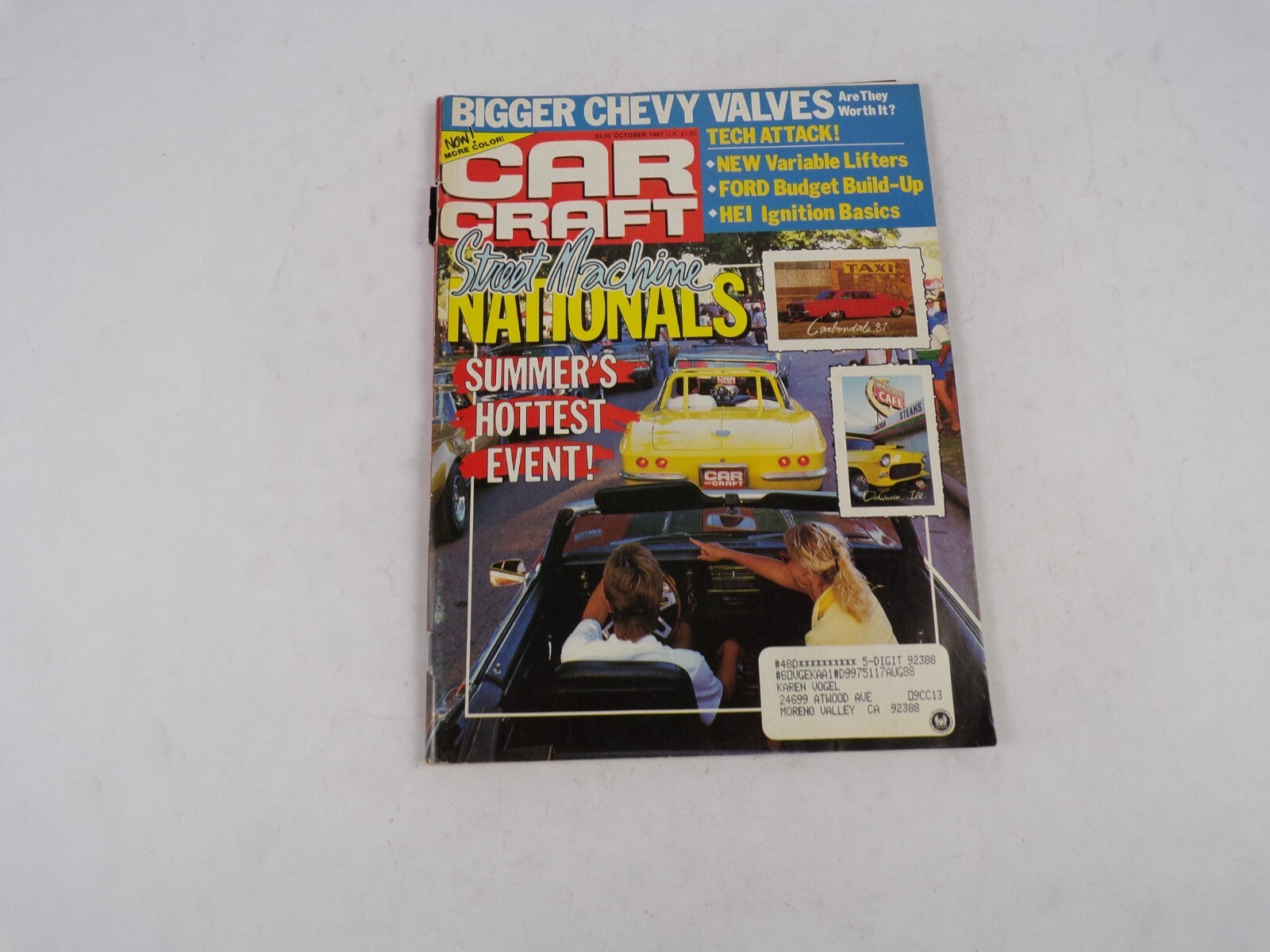 October 1987 Car Craft  Street Machine Nationals Bigger Chevy Valves Summer's