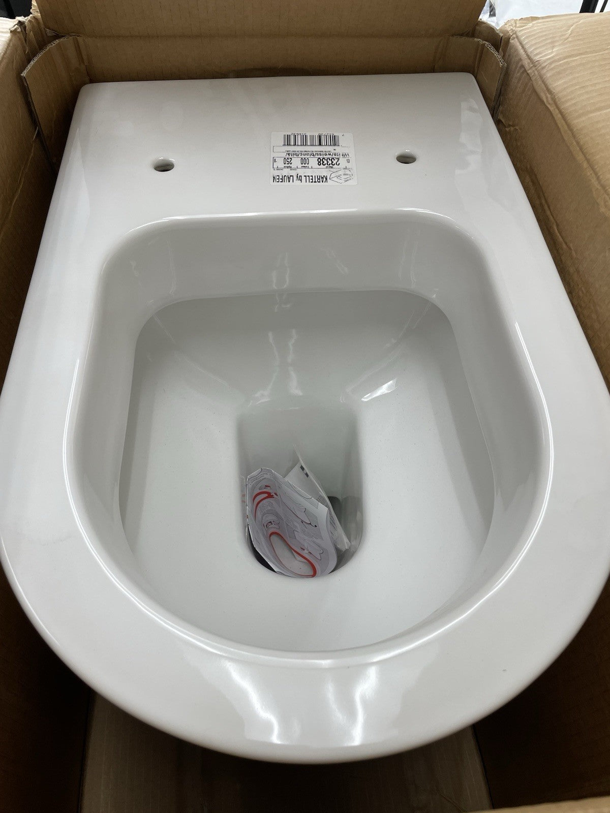 Laufen  Kartell Toilet 21 1/2" Dual Flush Wall Hung Rimless Water Closet Bowl