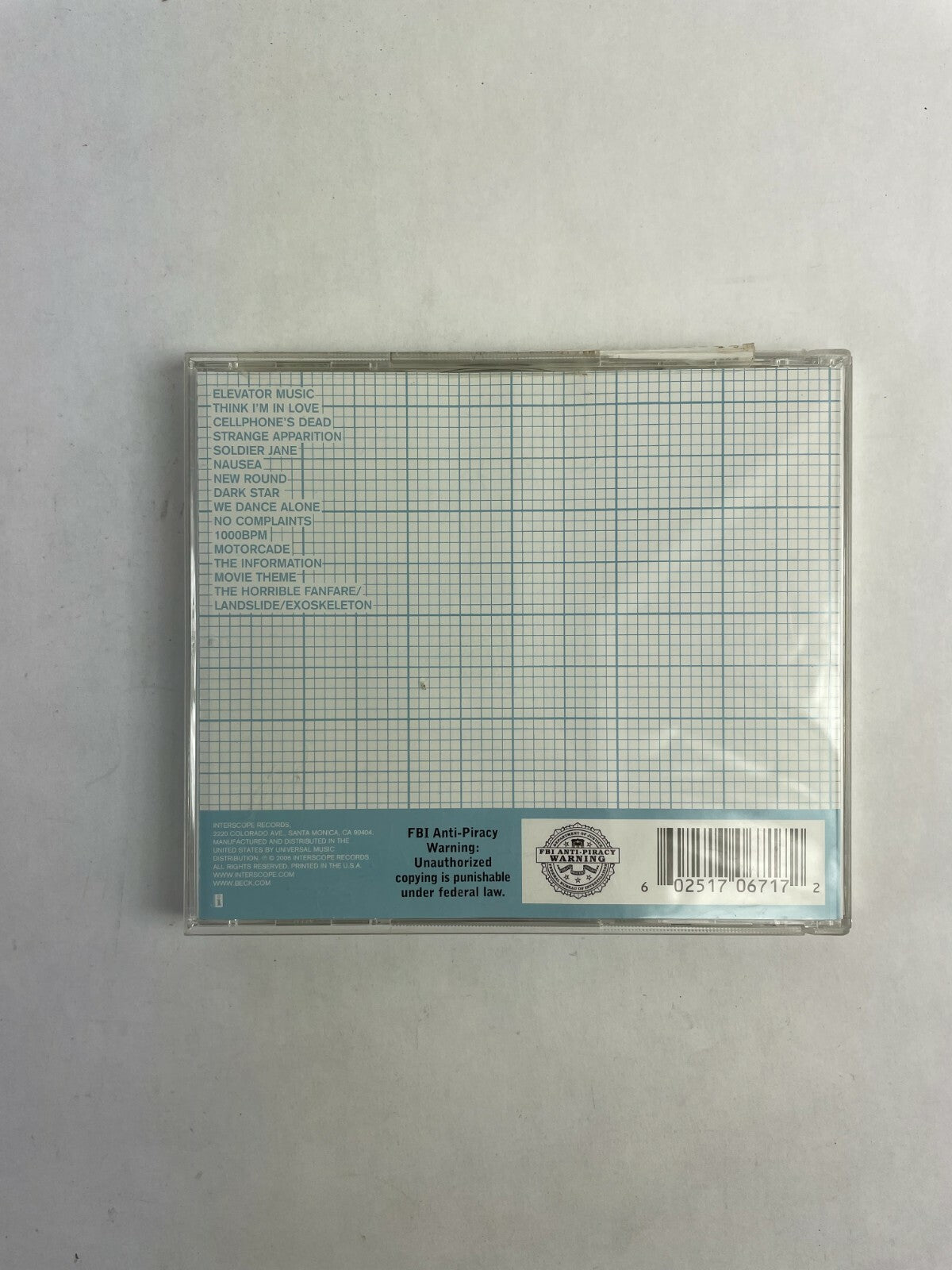 Beck Elevator Music CD Q2