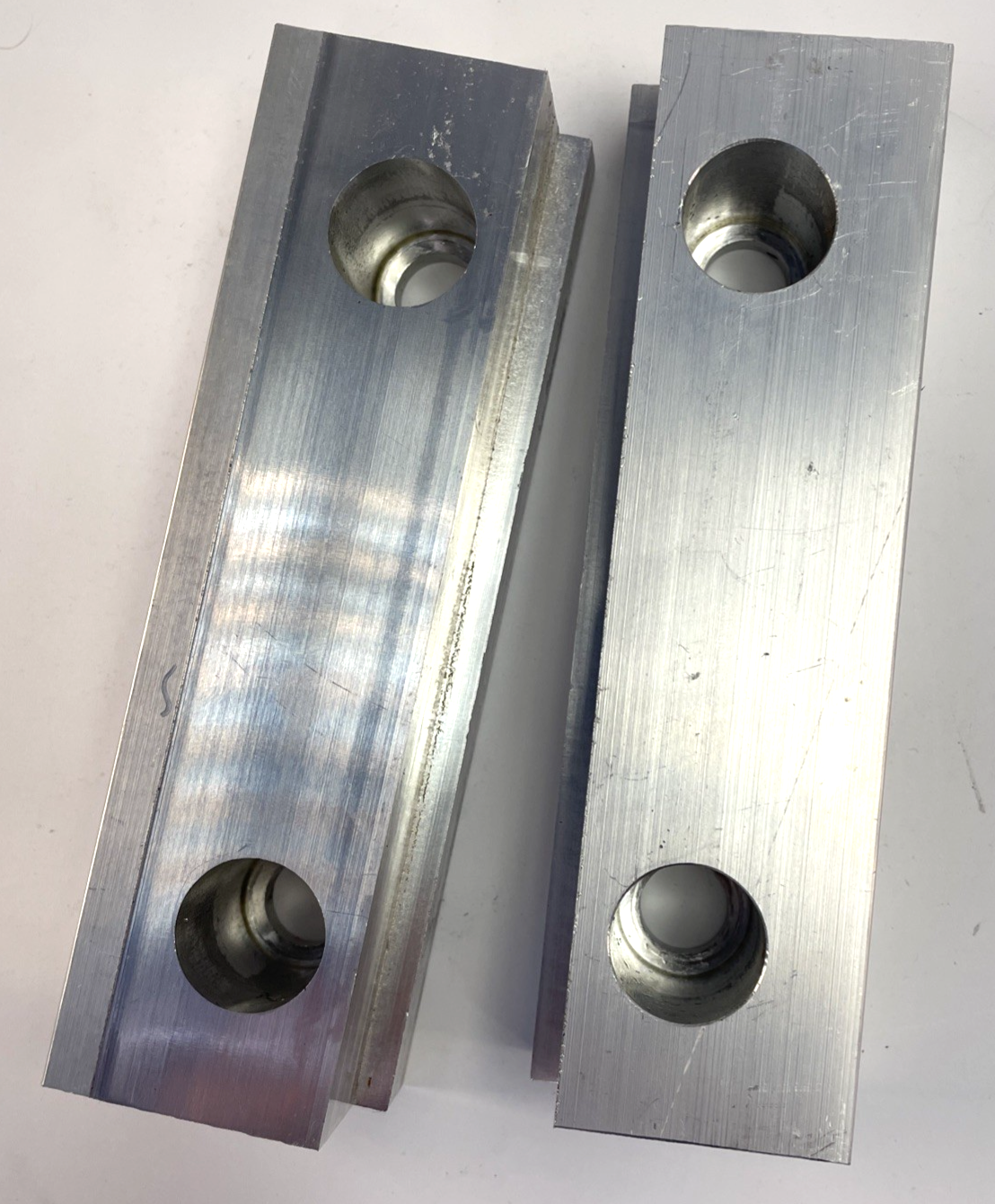 6" x  1.75" x 1.25" Machined Aluminum Vise Soft Jaws For Kurt / Haas 6" Vises