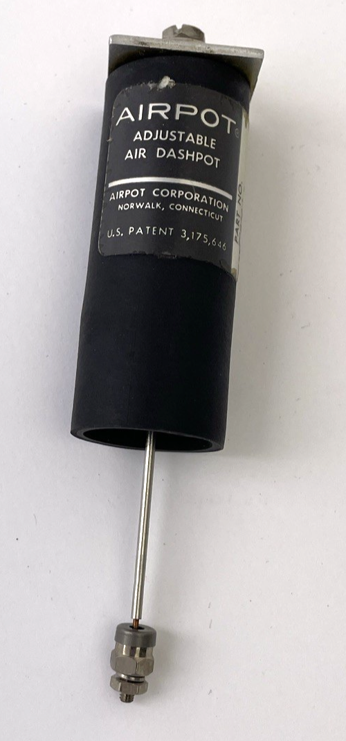 Airpot Precision Adjustable Air Dashpot Part No. 50044-1 Made in the USA