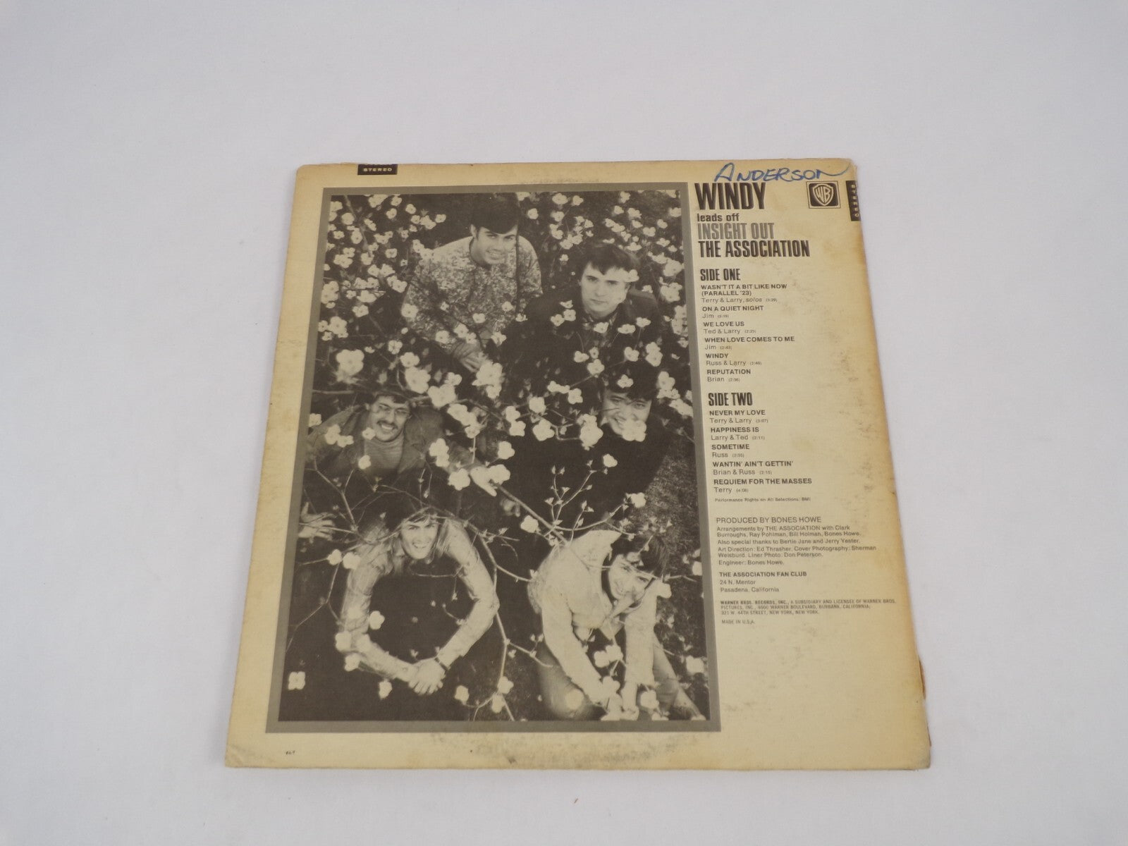 Windy Insight Out The Association We Love Us Reputation Sometime Vinyl Record