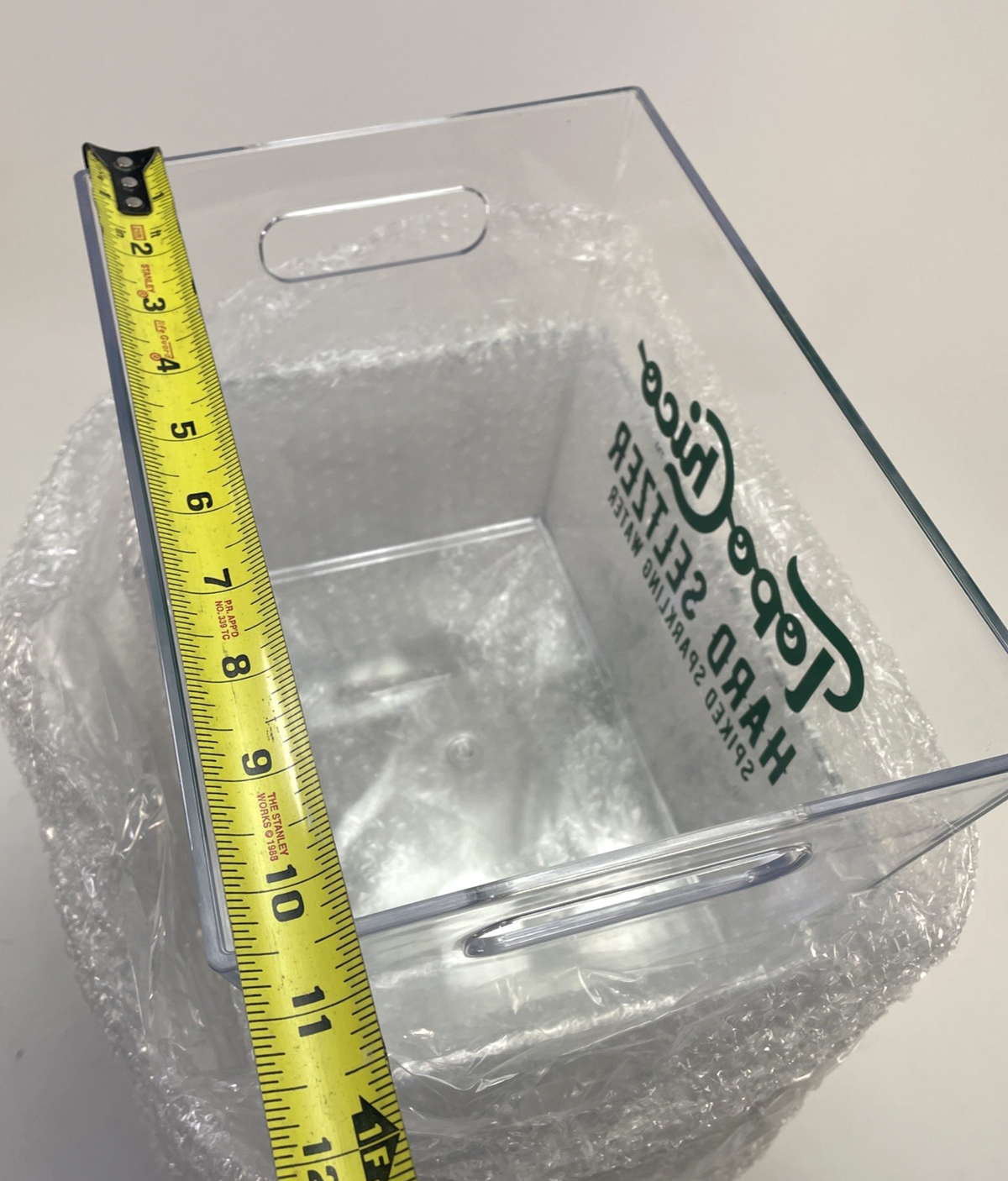 Topo Chico Spiked Hard Seltzer Clear Acrylic Plastic Ice Bucket Party Cooler