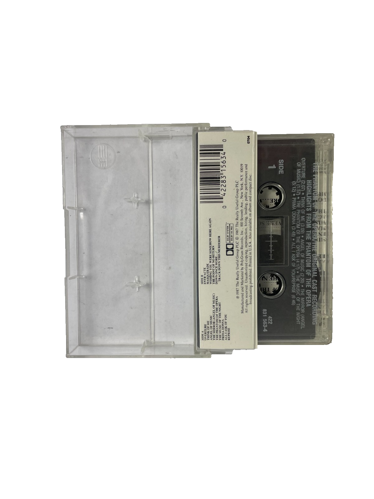 Highlights from The Phantom of the Opera Michael Crawford Sarah #Cassette