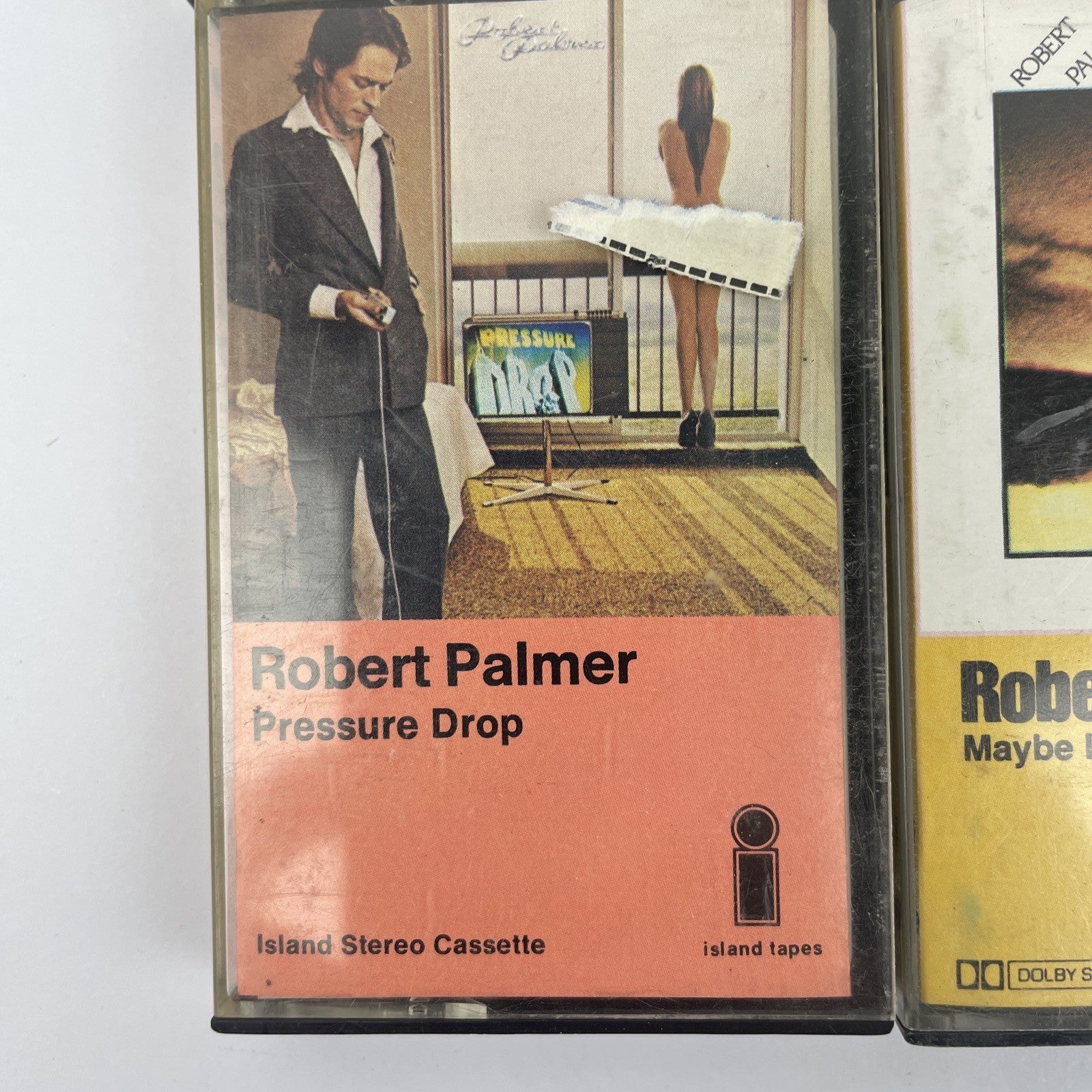 Lot Of 4 Robert Palmer Audio Cassette Tapes - CLUES - Pressure Drop - It's Alive