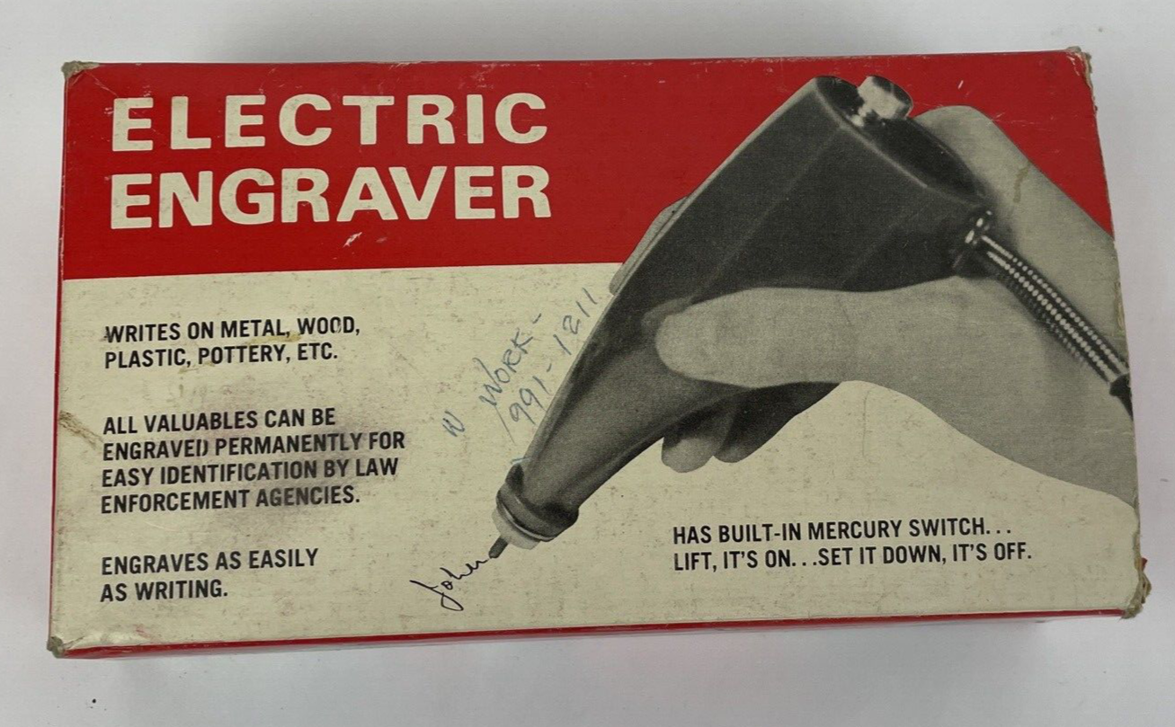 Chadwick Miller CMI Electric Engraver w/Mercury Switch Japan Made VGC