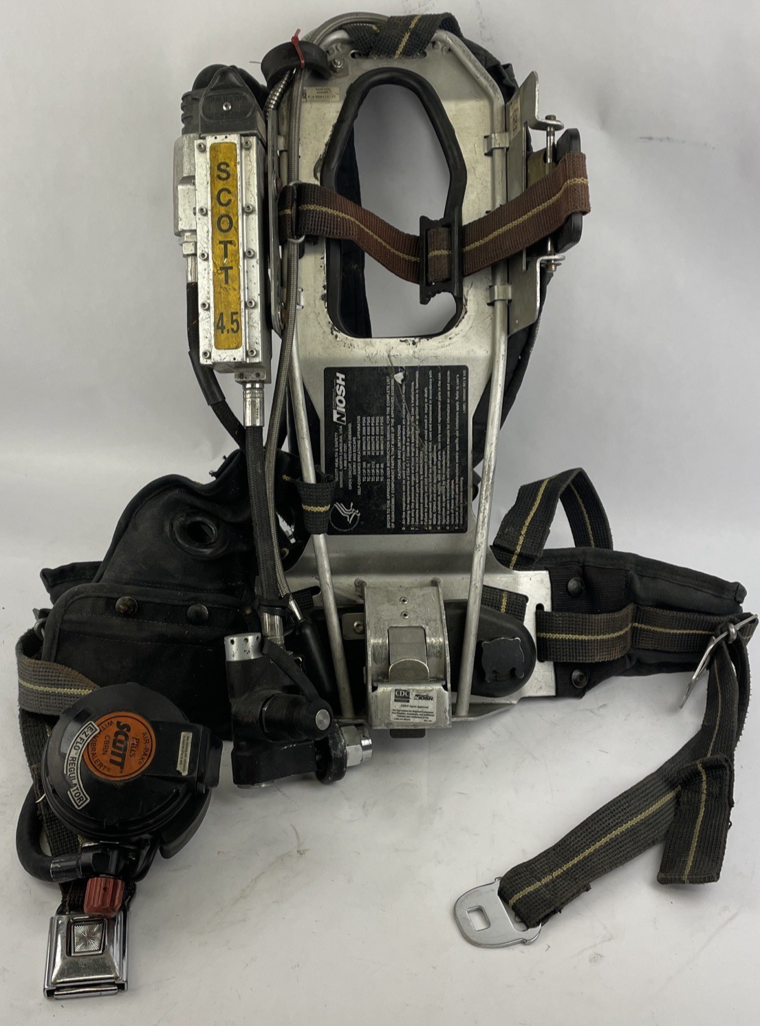 SCOTT SAFETY 4.5 4500 SCBA Air Pack Harness EZ-Flow Air Pak Plus with Sensor Q