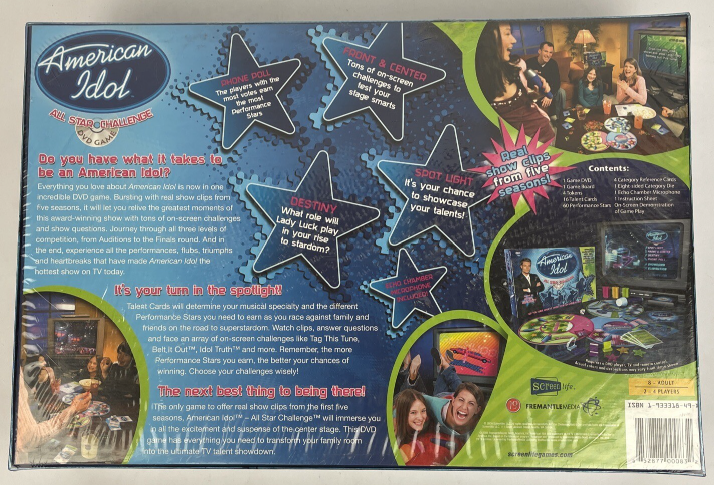 American Idol All Star Challenge DVD Game Microphone Ryan Seacrest New Sealed