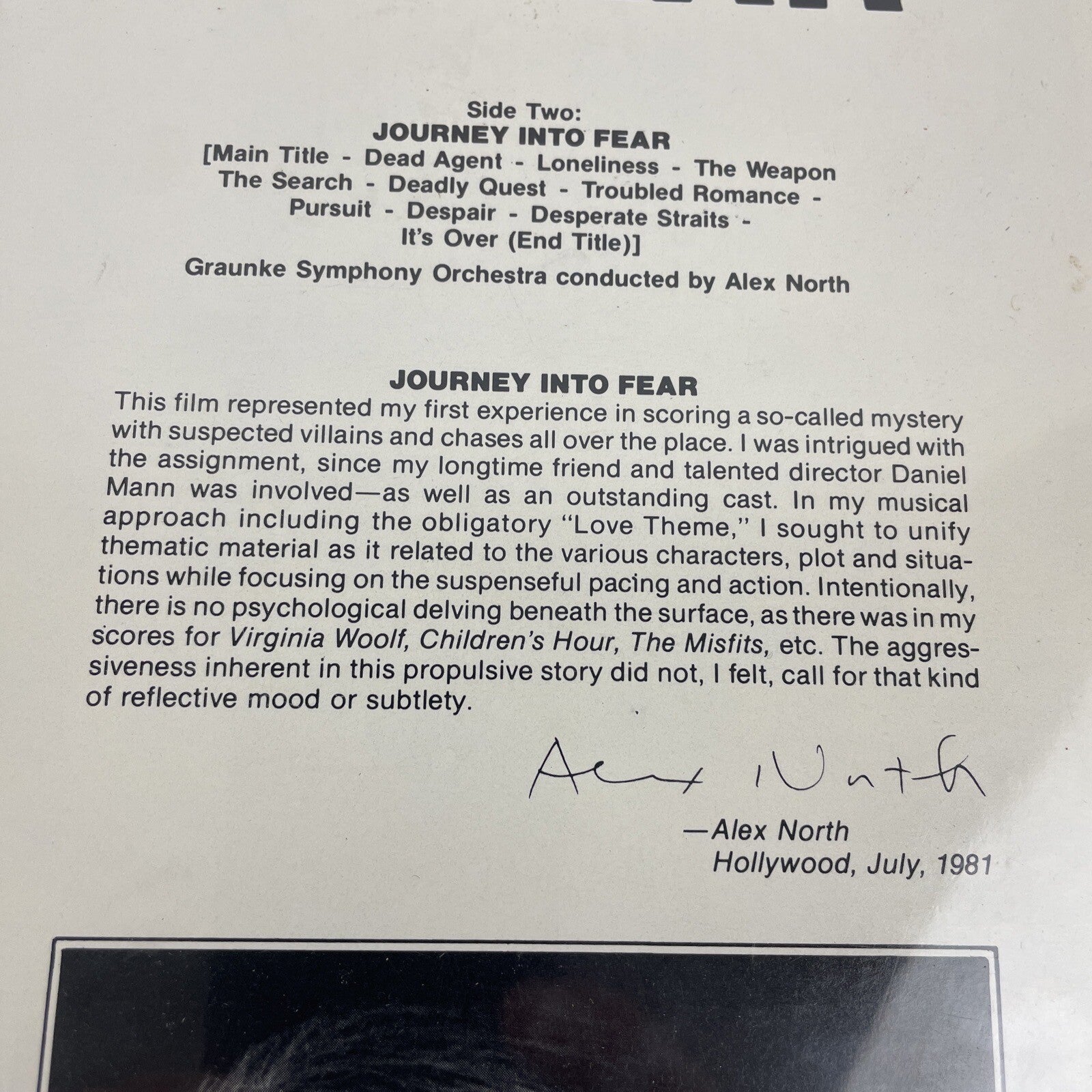 Alex North Lp South Seas Adventure Original Soundtrack On Citadel - Cinerama