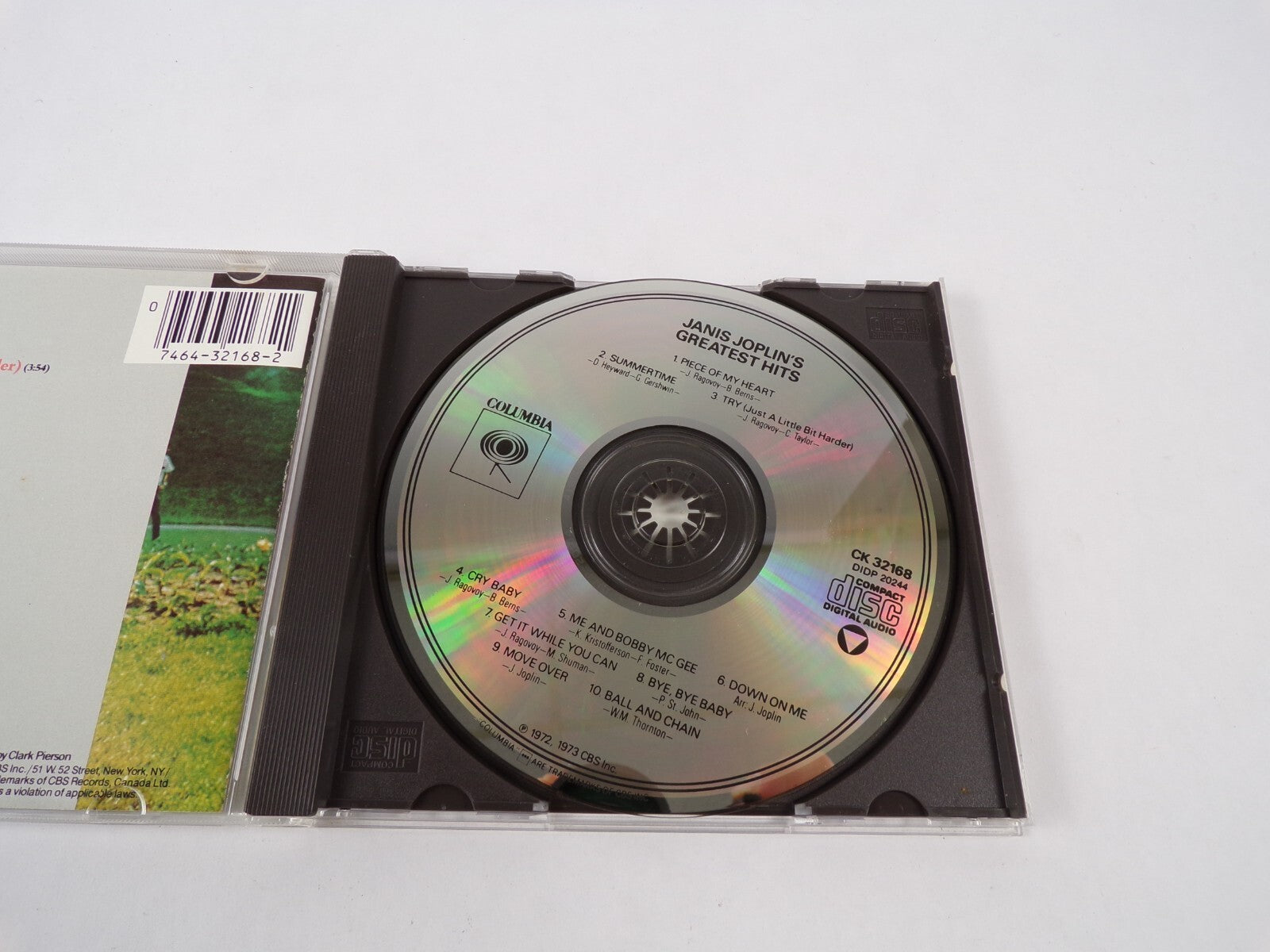 Janis Joplin's Greatest Hits Swmmnertime Ball And Chain Move Over Gry Baby CD#12