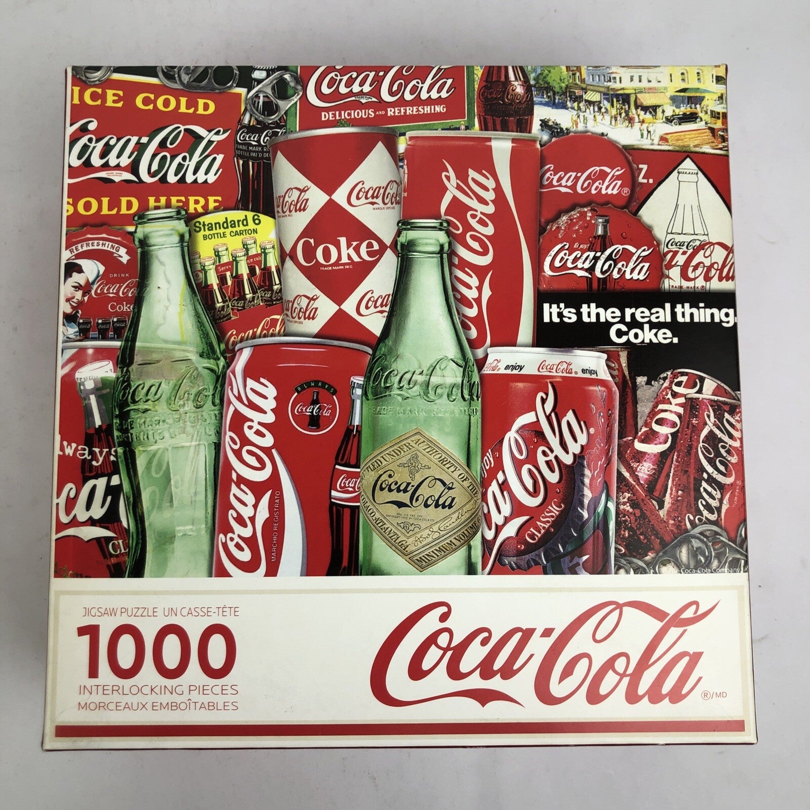Majestic by Springbok - Coca-Cola Then and Now 1000 Piece Jigsaw Puzzle Complete
