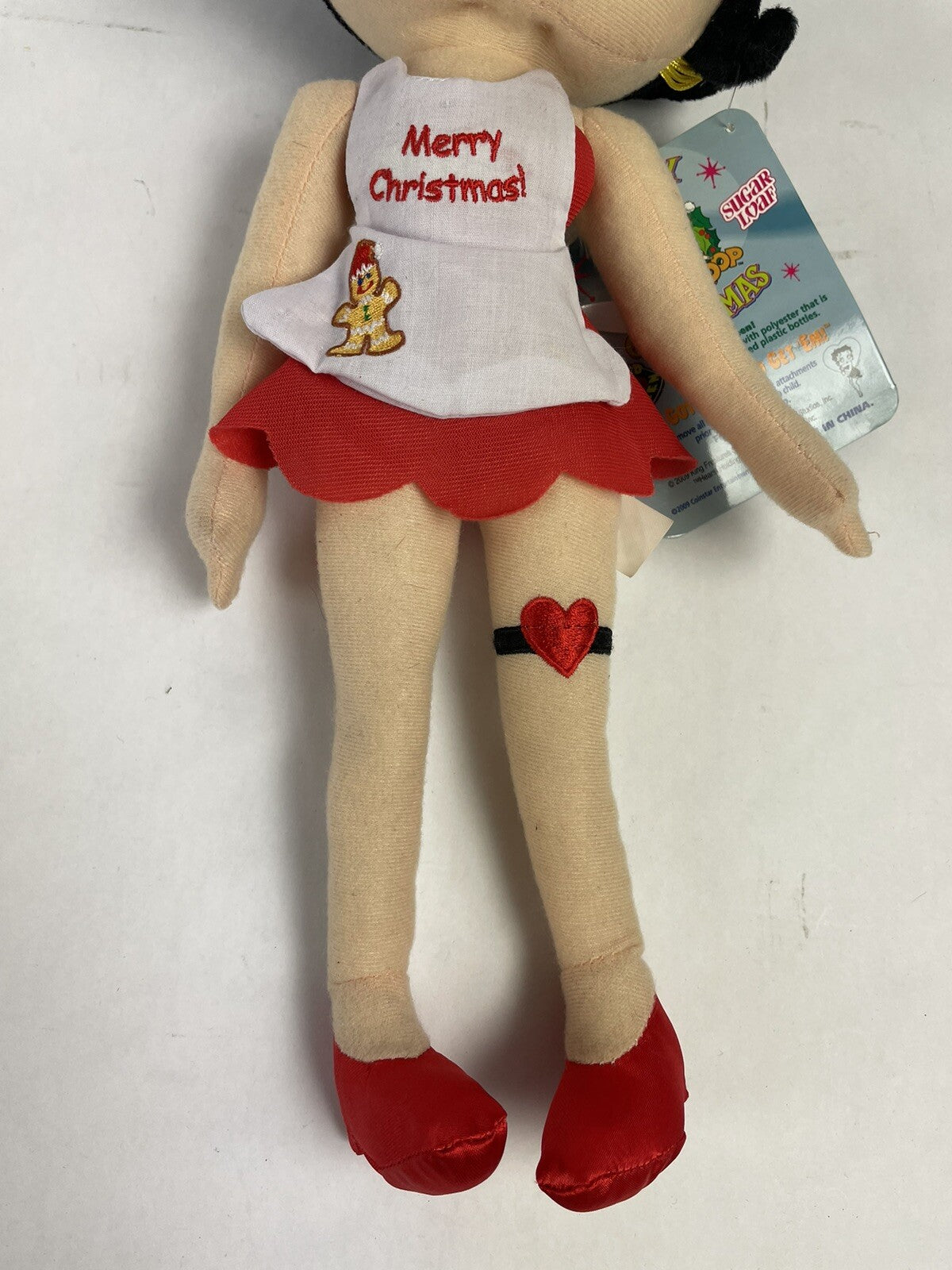 Betty Boop 16" Plush Ginger bread baker Betty  Merry Messages Christmas 2009 NWT