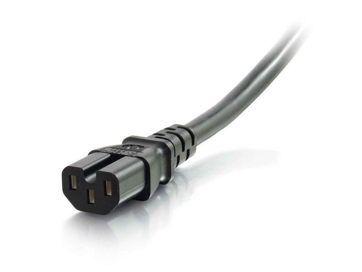 C2G 10341 14 AWG 250 Volt Power Cord - C14 to C15, TAA Compliant, Black 6 Feet