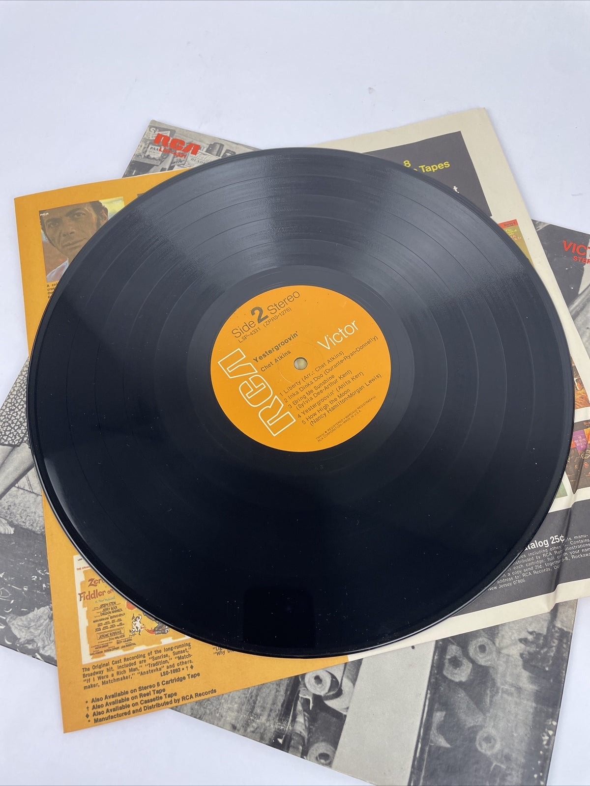 Chet Atkins ‎Yestergroovin' ‘ Vinyl LP US 1970 LSP 4331 RCA Victor K89