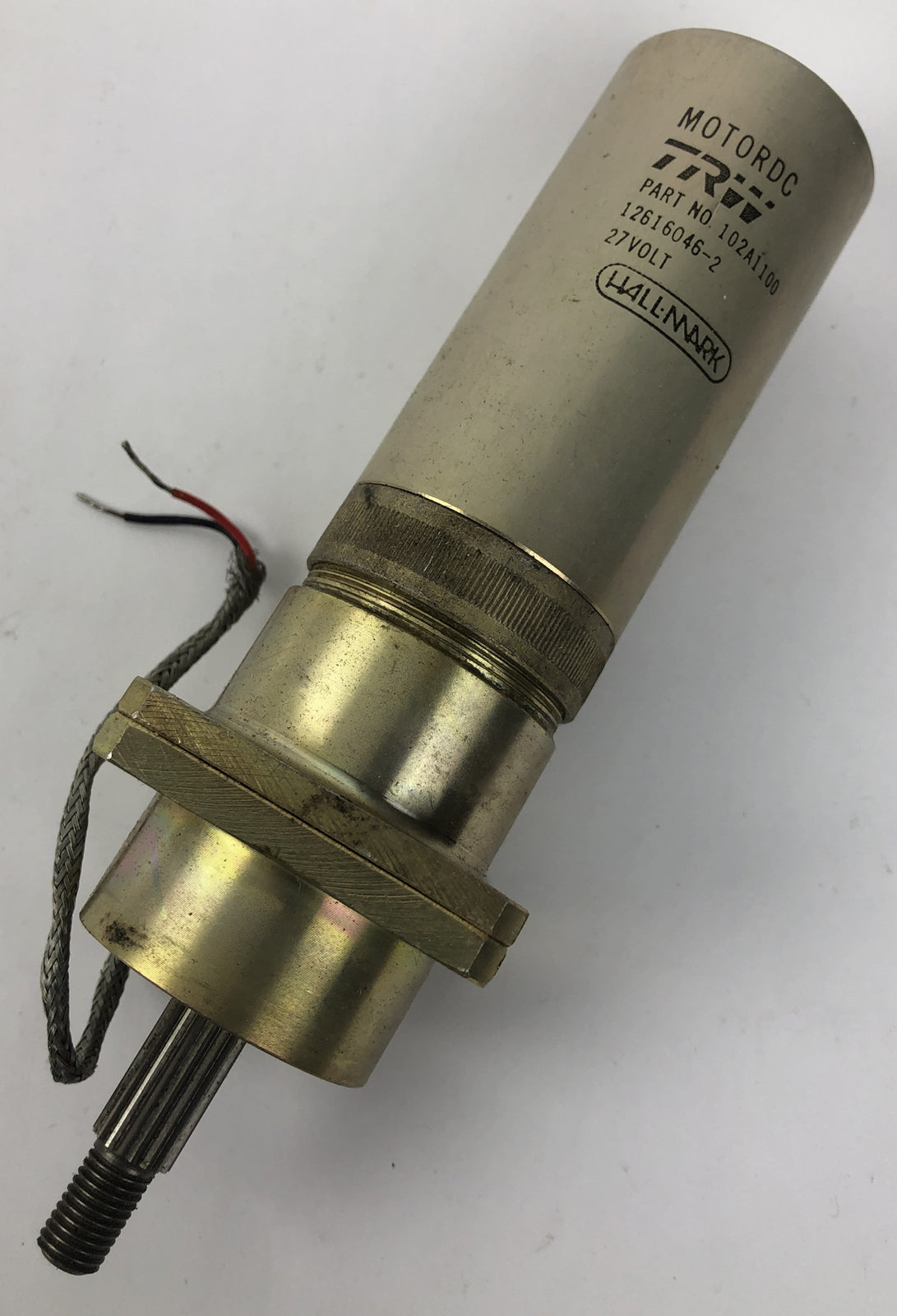 NOS MOTORDC TRW Part # 102A1100 27 Volt Hallmark DC Motor 8531S -LOOK