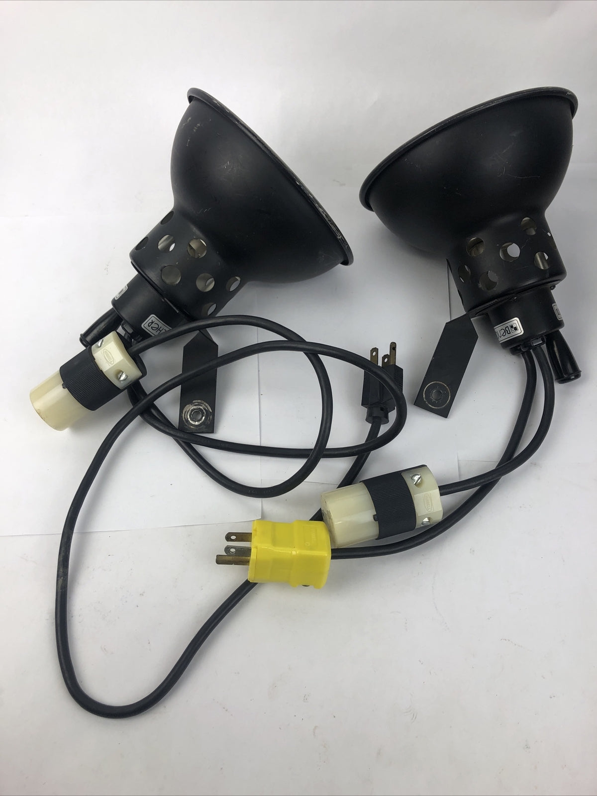 2 x Bencher Set Light Photography Photo Light w/  (1) Bulb Works Great Max 300W
