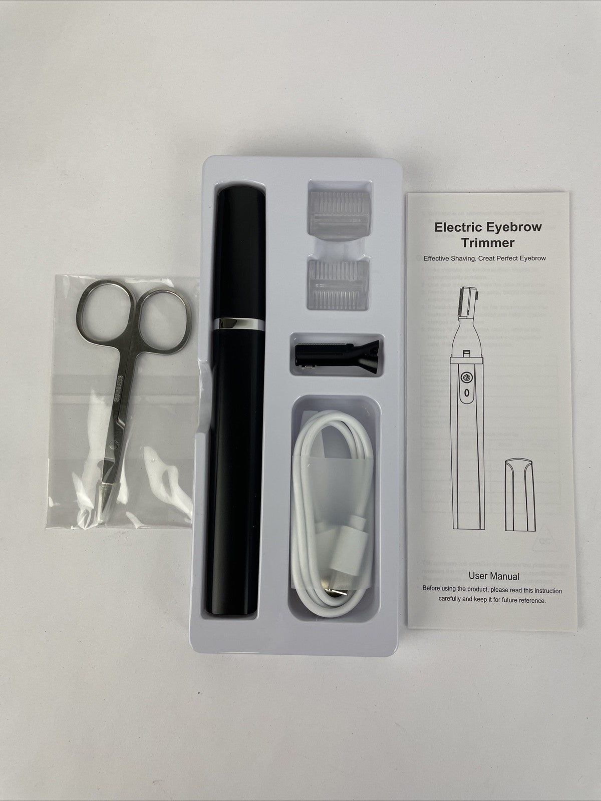 Electric Nose Ear Hair Trimmer Facial Eyebrow Mustache Beard Shaver for Travel