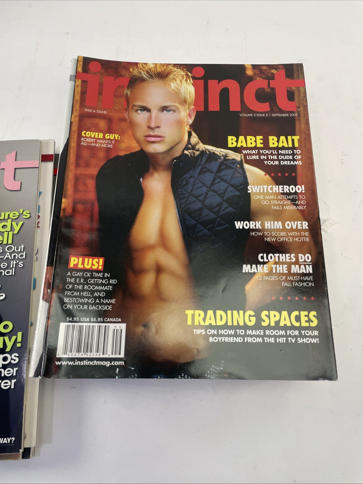 Lot of 20 Instinct magazine 2002 - 2005 Gay Fashion Lifestyle & Entertainment