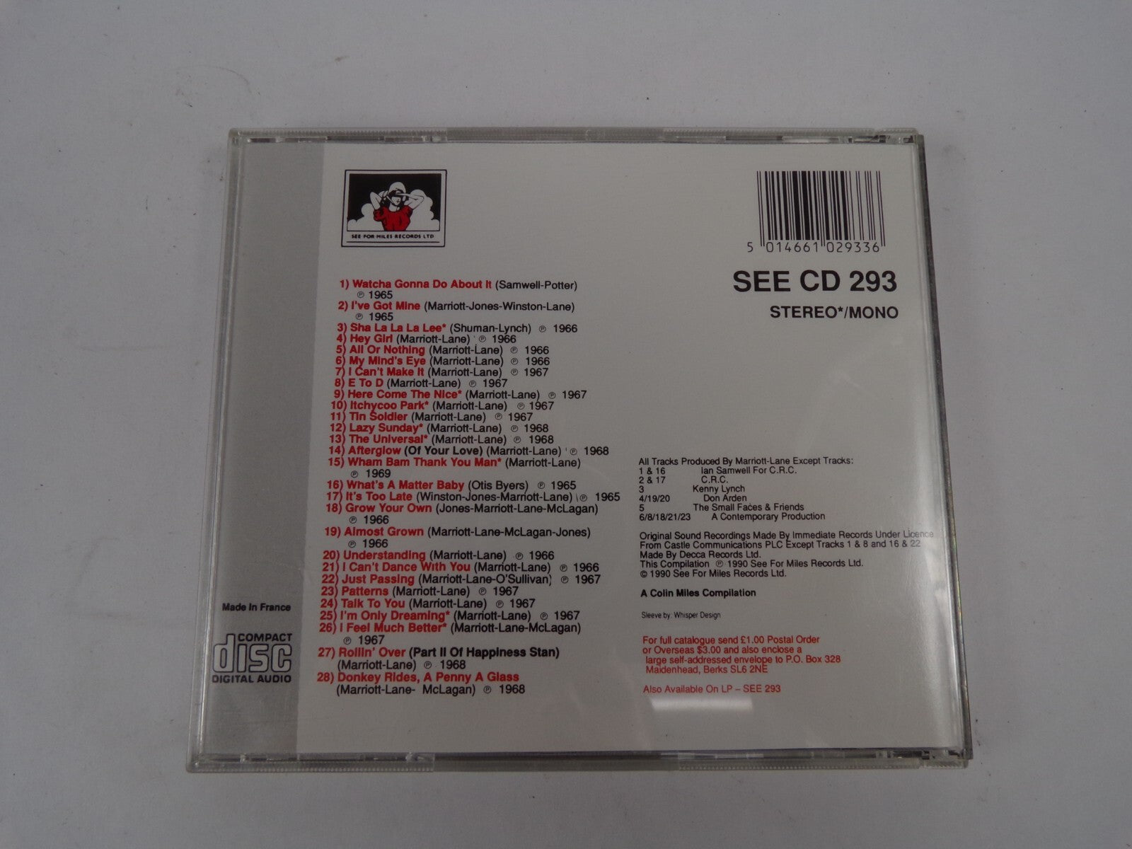 The Small Faces The Singles As and Bs CD#38