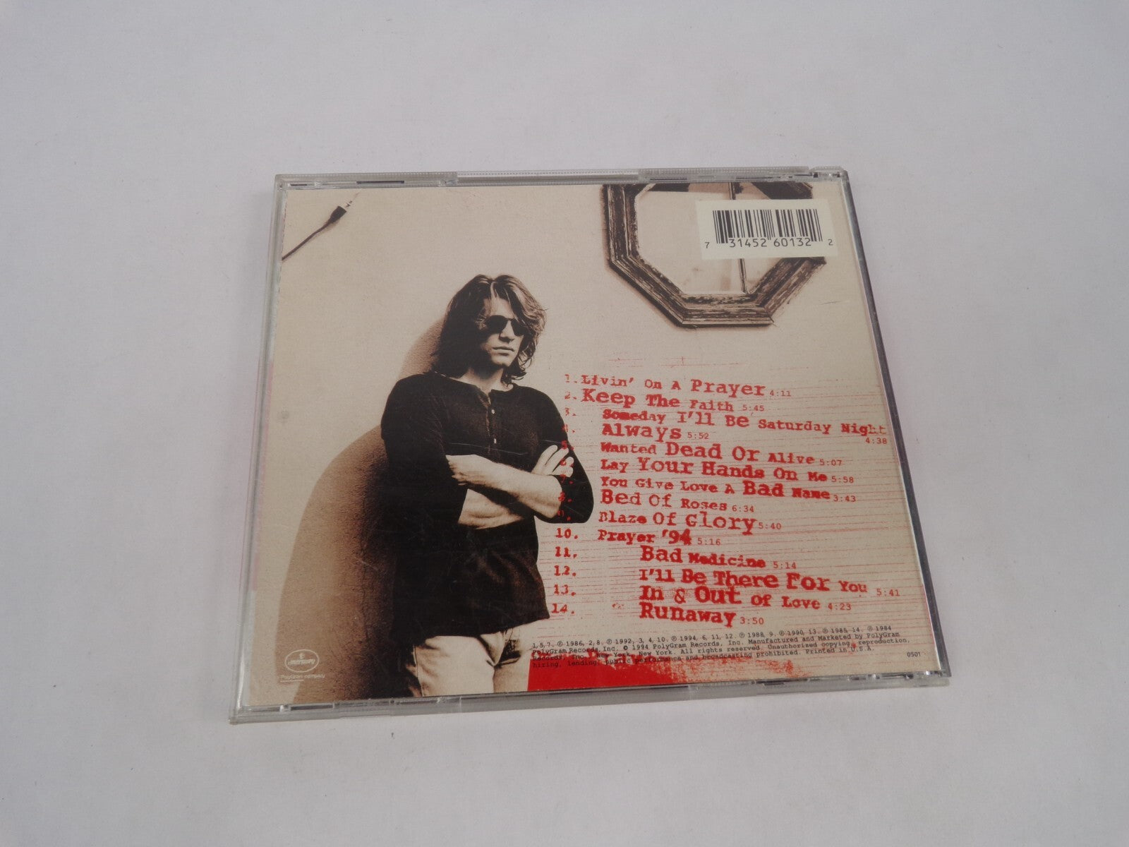 Bonjovi  Cross Road Livin' On A Prayer Keep The Faith Someday I'll Be SaturCD#63