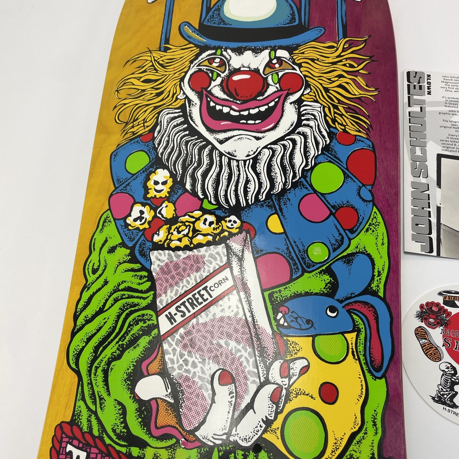 John Schultes A Series Clown H-Street Skateboard Deck Limited Edition #15 of 136