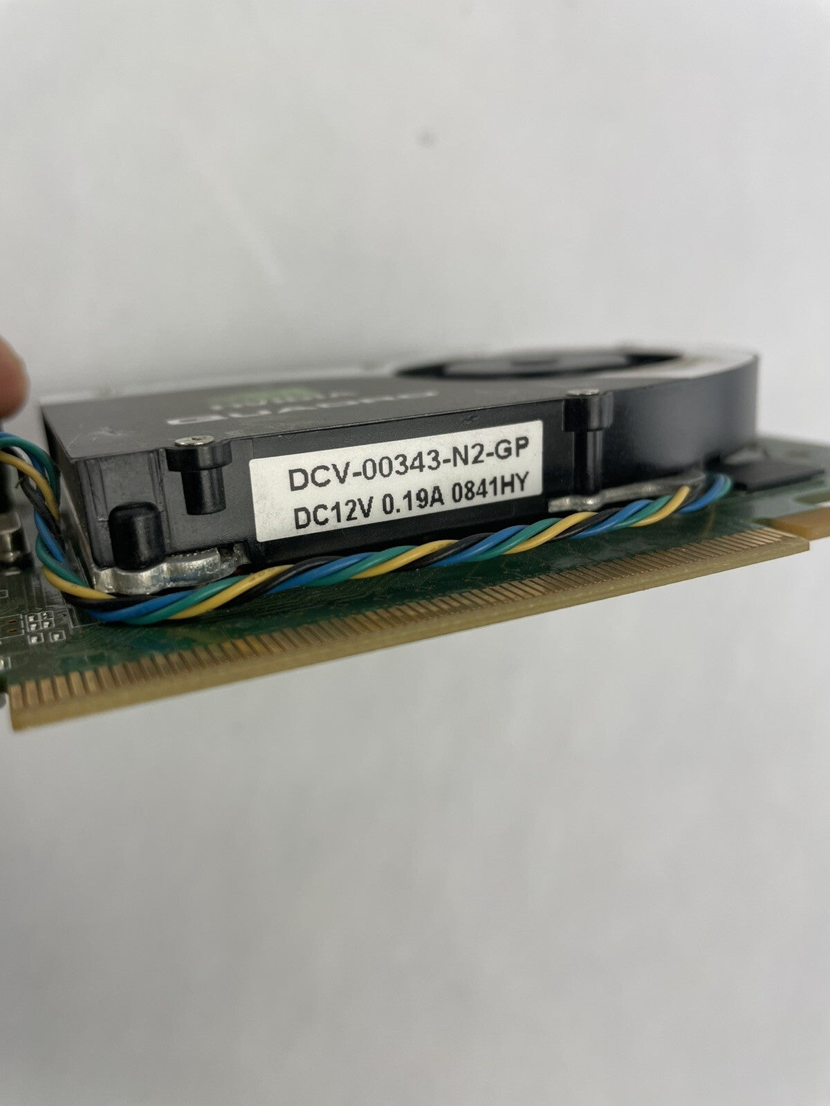 NVIDIA Quadro DCV-00343-N2-GP Video Card QUADRO FX370 DC12V 0.19A 0851HY
