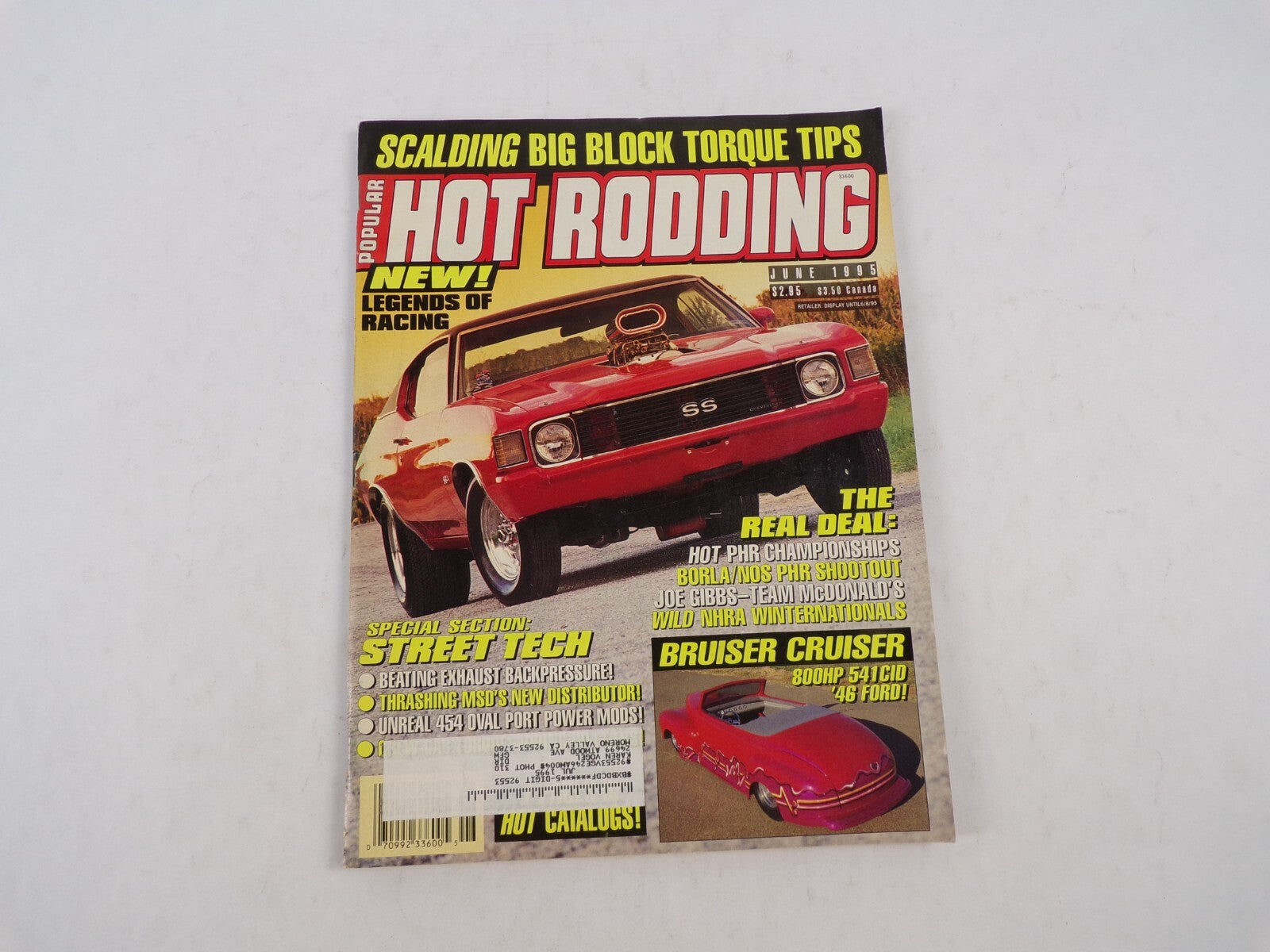July 1995 Hot Rodding Magazine Scalding Big Block Torque Tips New! Legends Of