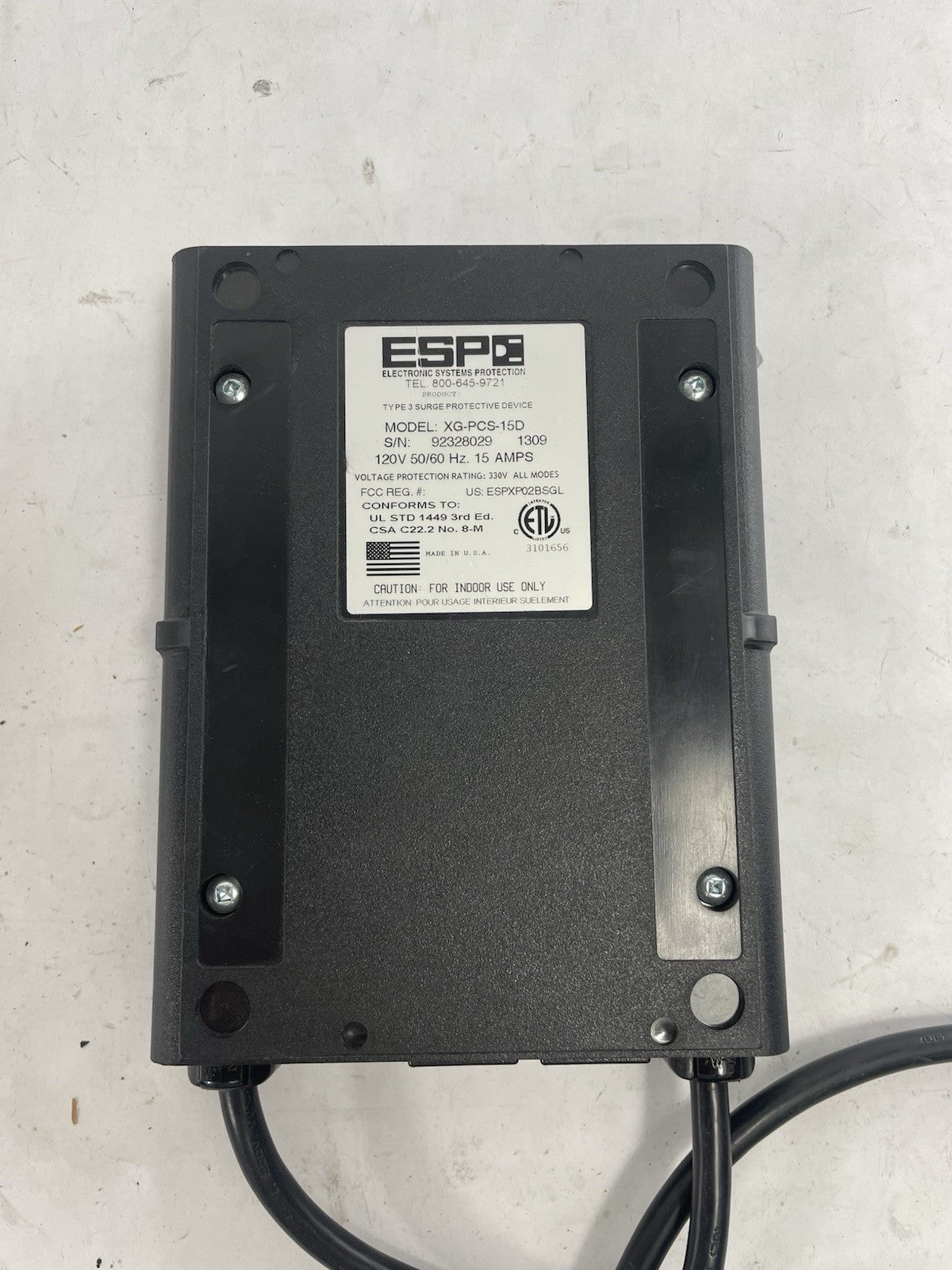 ESP Next Gen PCS 120V Surge Protector / XG-PCS-15D