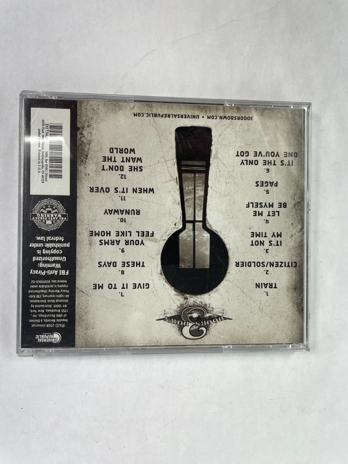3 Doors Down Train Citizen/Soldiers Its Not My Time Let Me Be Myself CD 53