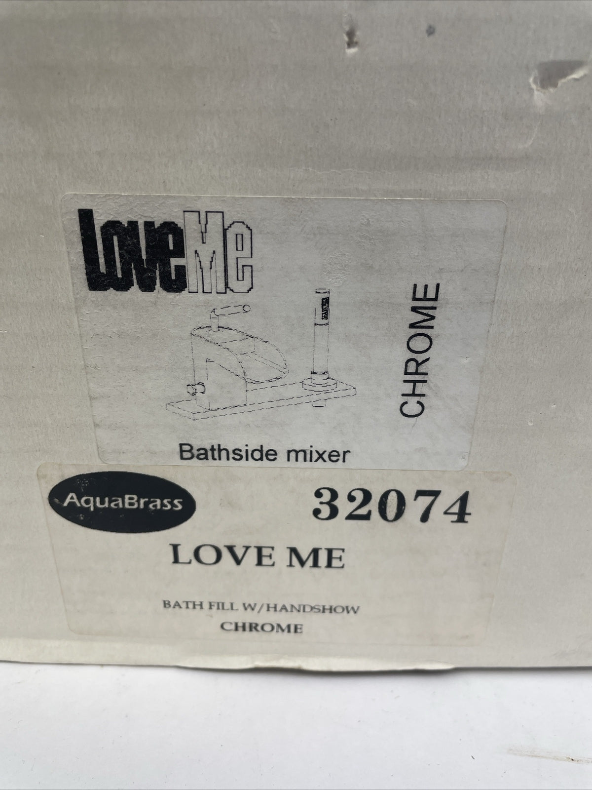 Aquabrass Loveme 7" Single Hole Bathroom Sink Faucet with Pop-Up Drain CHROME