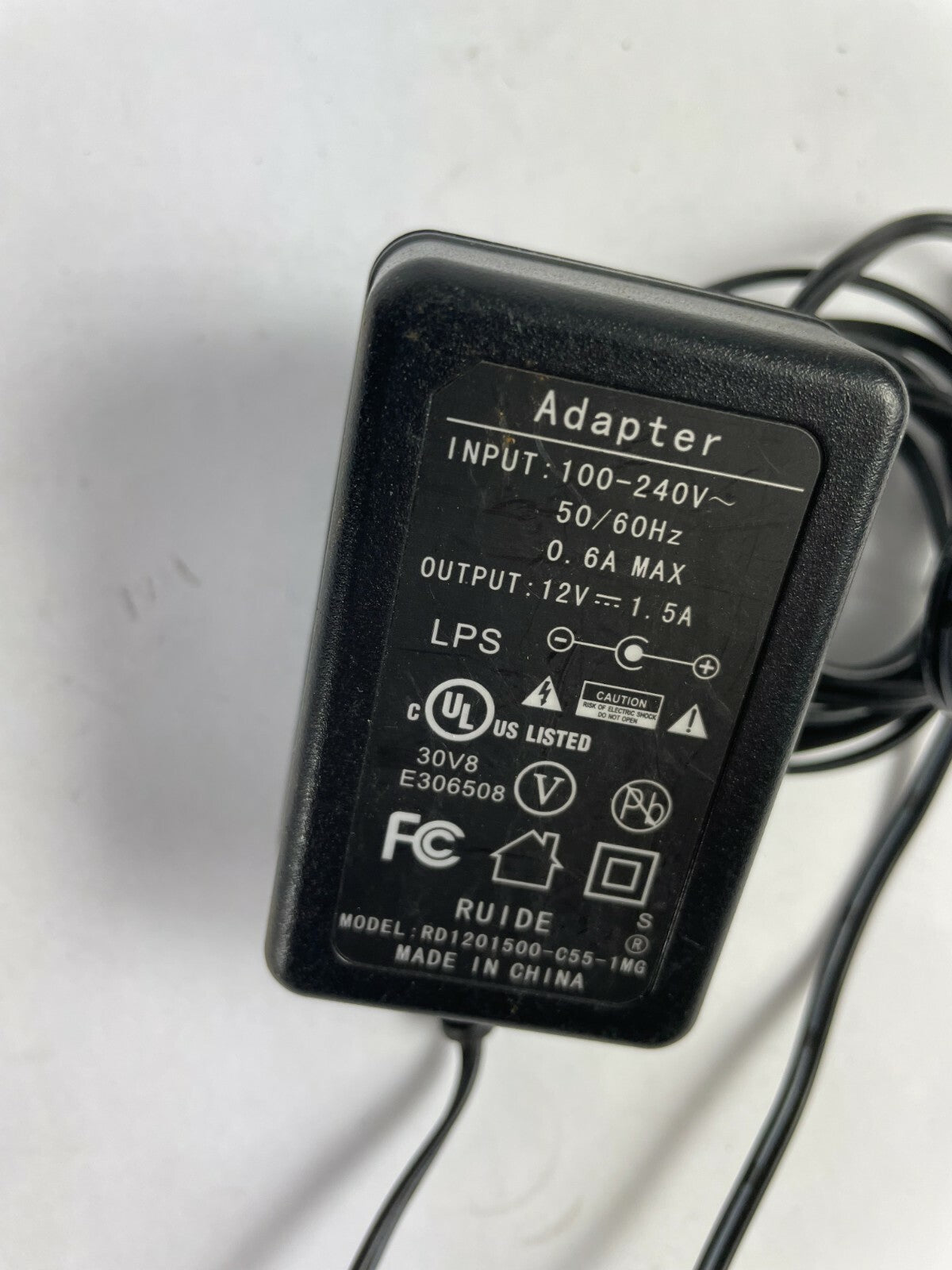 Genuine AC Adapter RD1201500-C55-1MG Output 12 V 1.5 A Power Supply Adapter A52