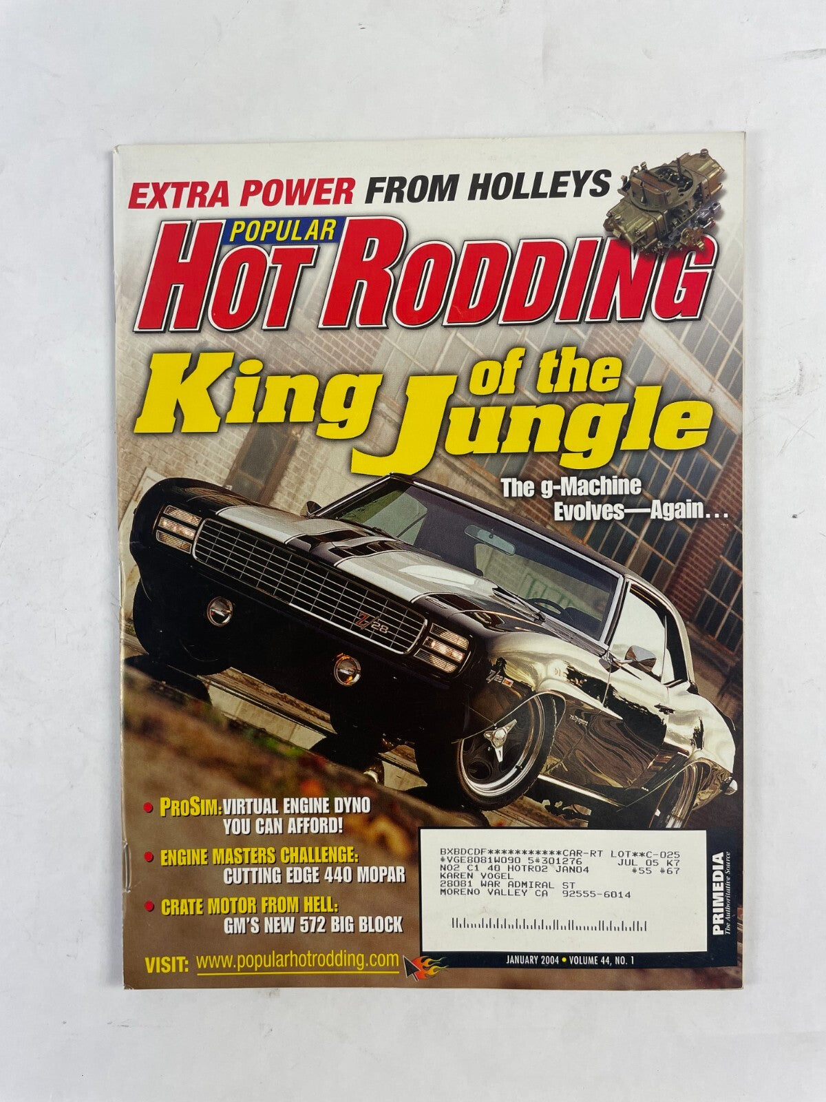 January 2004 Hot Rodding Magazine King of the Jungle The G-Machine Evolves Again