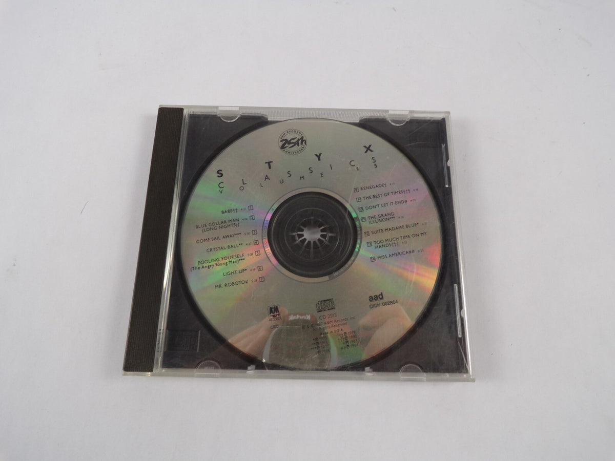 Styx Classic Volume 15 Babe Blue Collar Man Come Sail Away Crystal Ball Up CD#5