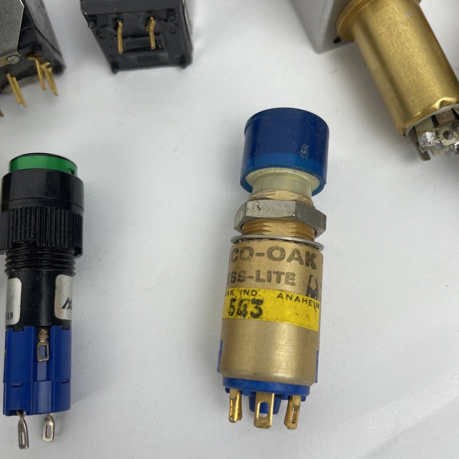 Lot of Assorted Dialco Dialight Macro-Oak Illuminated Push Button Switch - LOOK