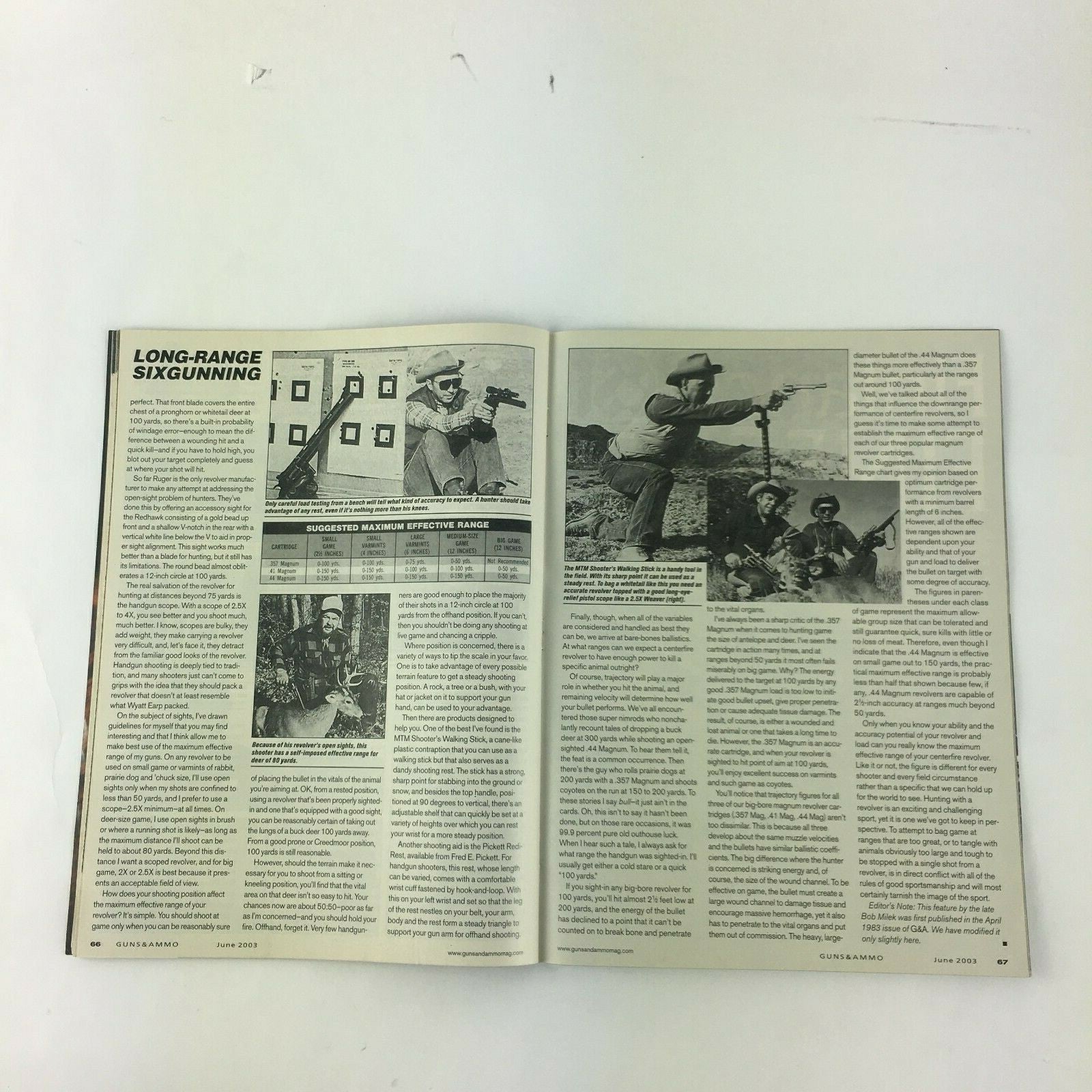 June 2003 Guns & Ammo Magazine Shooting For Perfection The SAKO Story .22 Neos