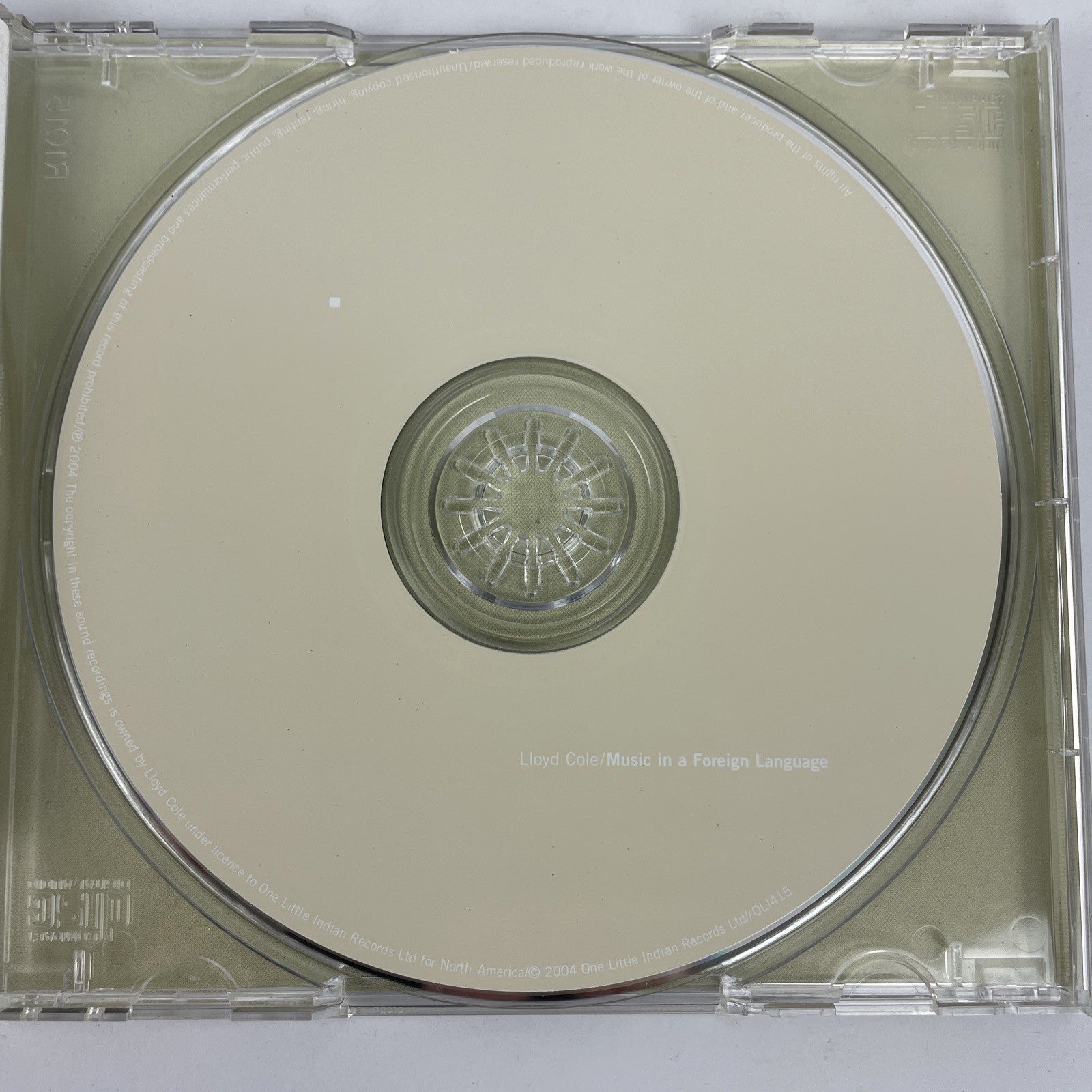 Lloyd Cole : Music in a Foreign Language Digital Audio CD (2008) Mint Disc #3