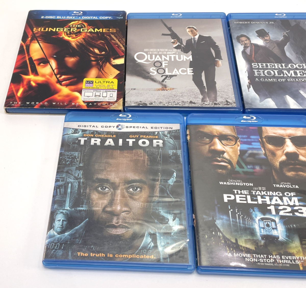 Action Thriller Blu-ray Lot of 7 Traitor, 007 Quantal of Solace, Terminator  +++