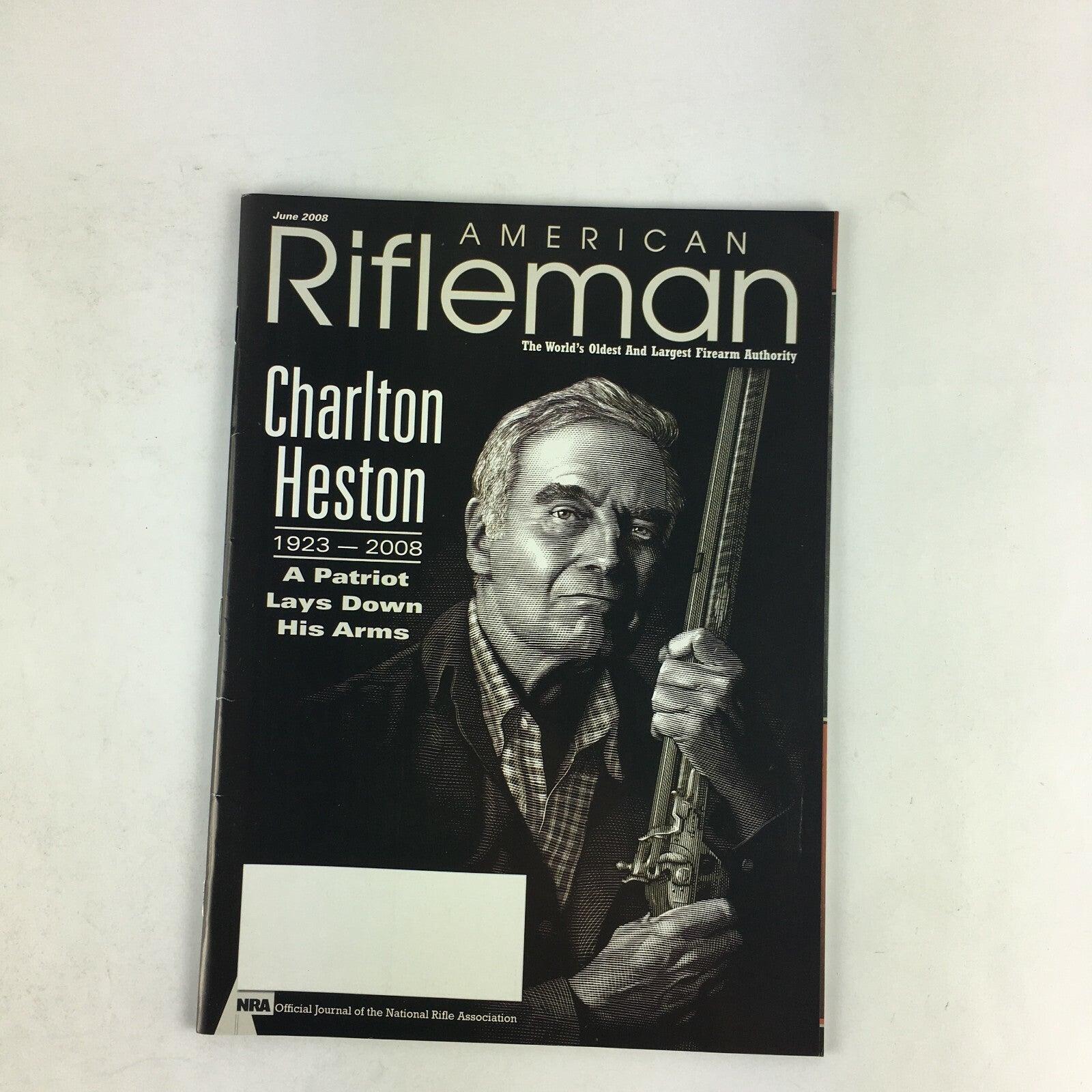 June2008 American Rifleman Magazine Charlton Heston A Patriot Lays Down His Arms