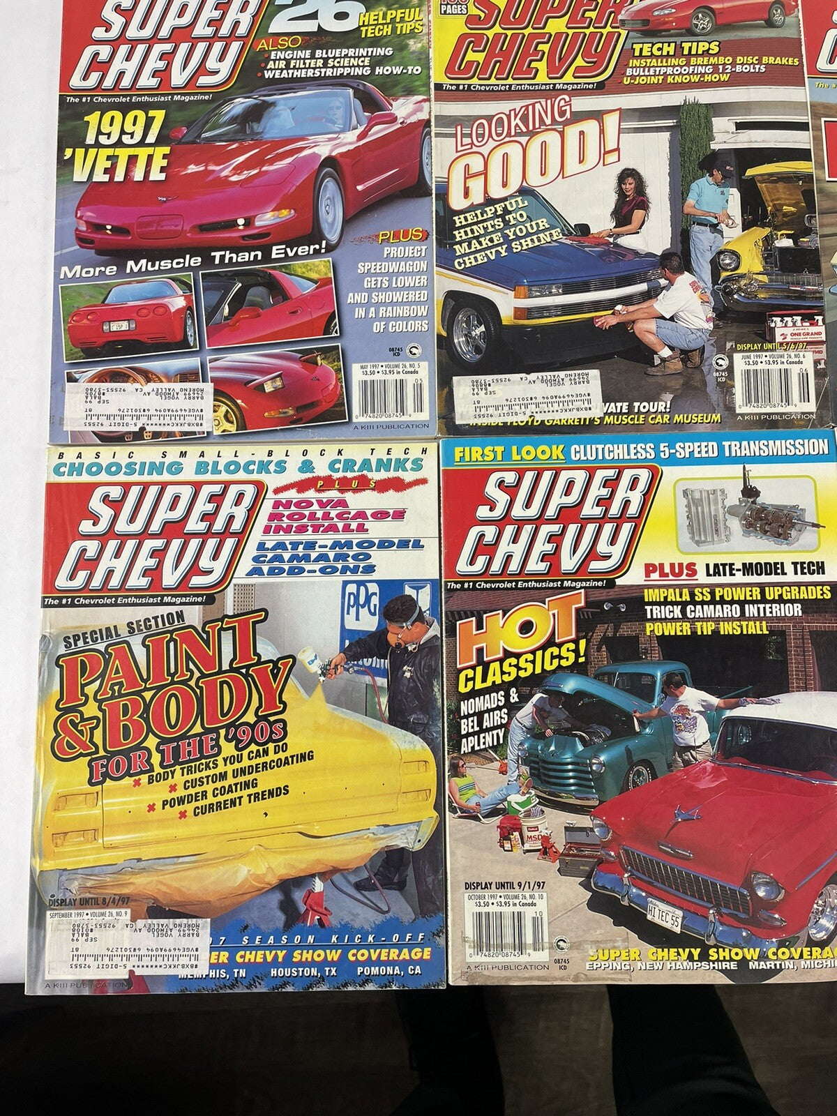 Lot of 12: SUPER CHEVY MAGAZINES Complete Full Set 12 issues Jan to Dec 1997
