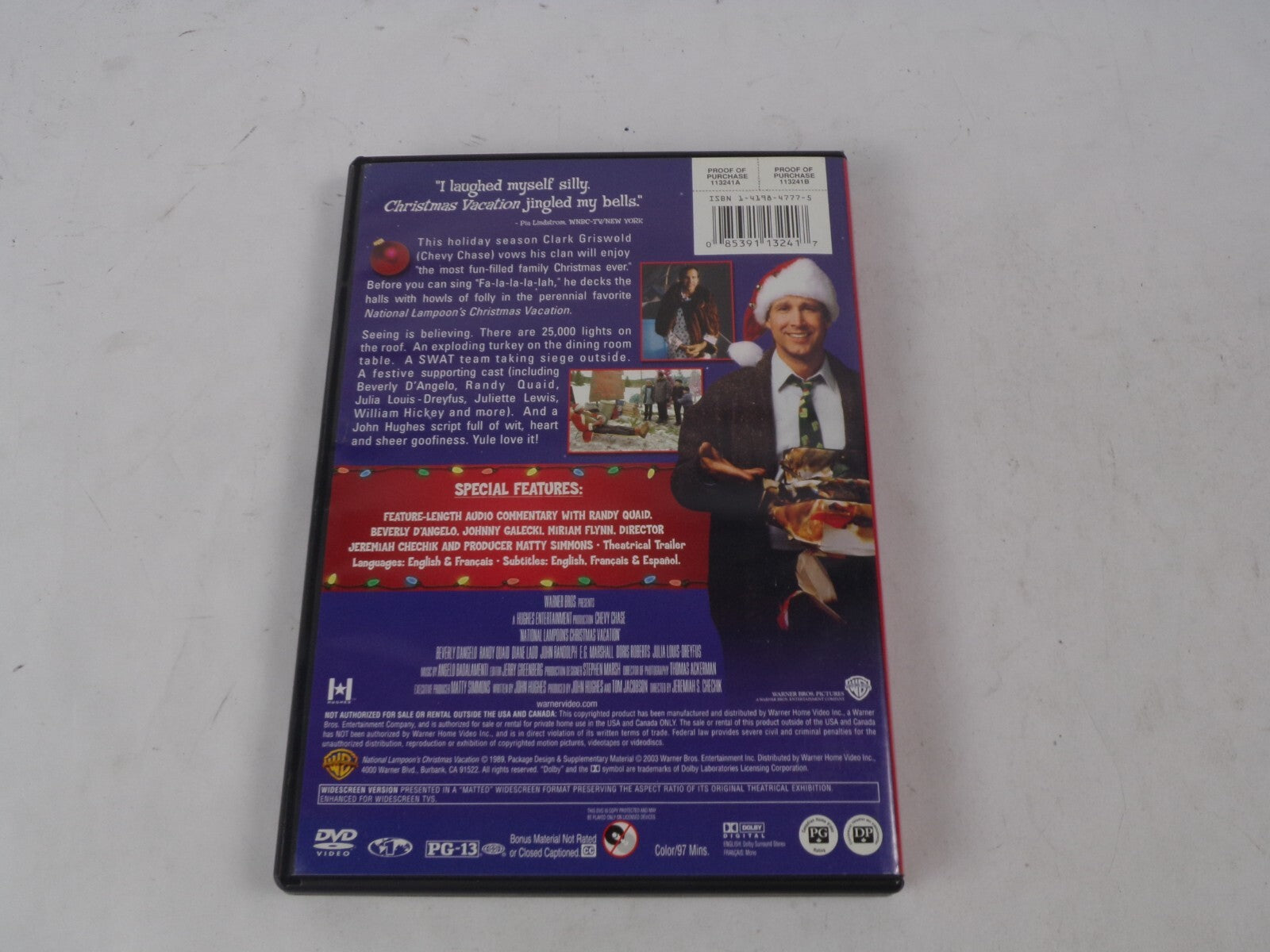 Christmas Vacation National Lampoon's Chevy Chase Special Edition DVD Movies