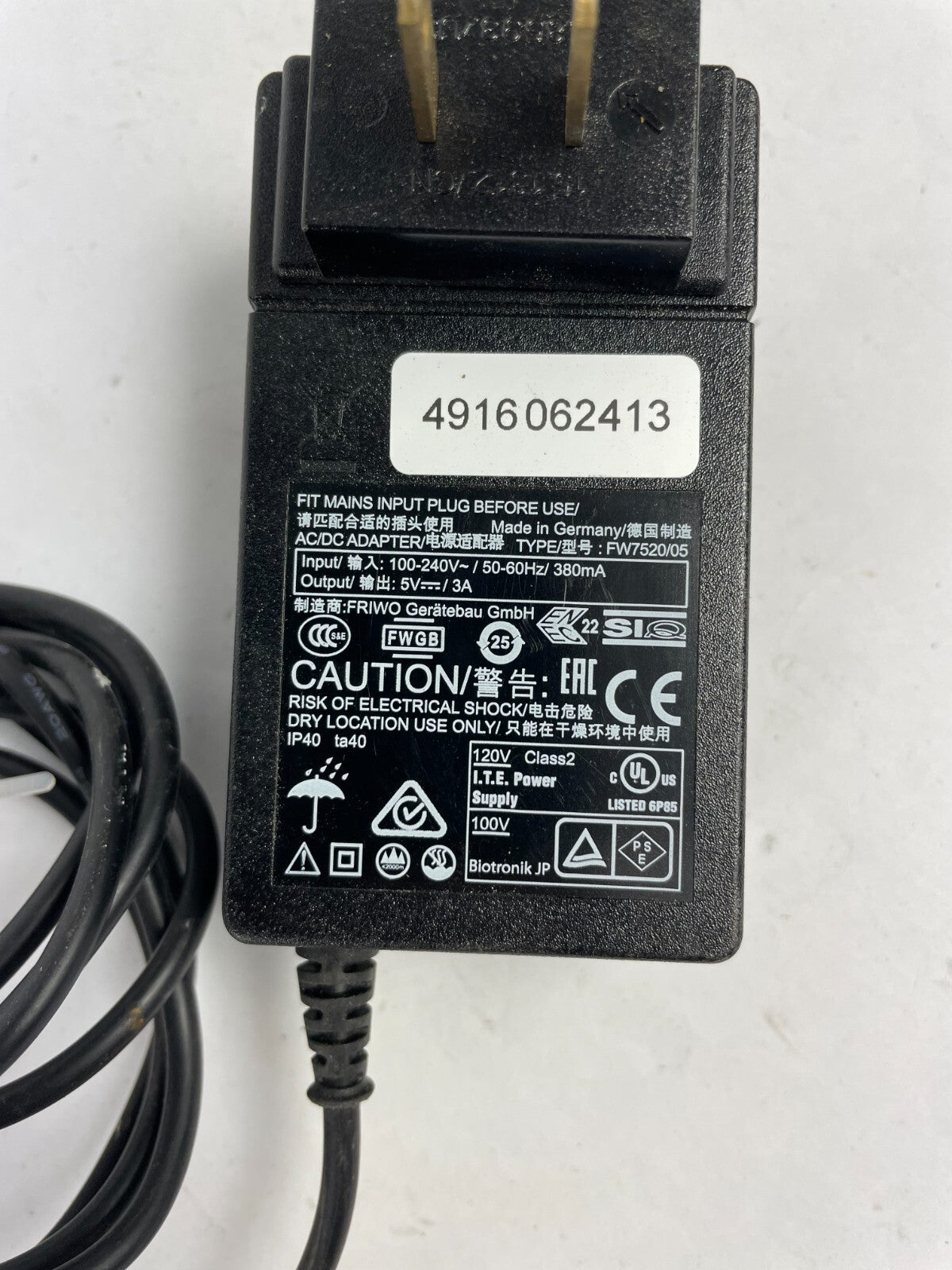 Genuine FW720/05 Ac Adapter Output 5 V 3 A Power Supply Adapter A59