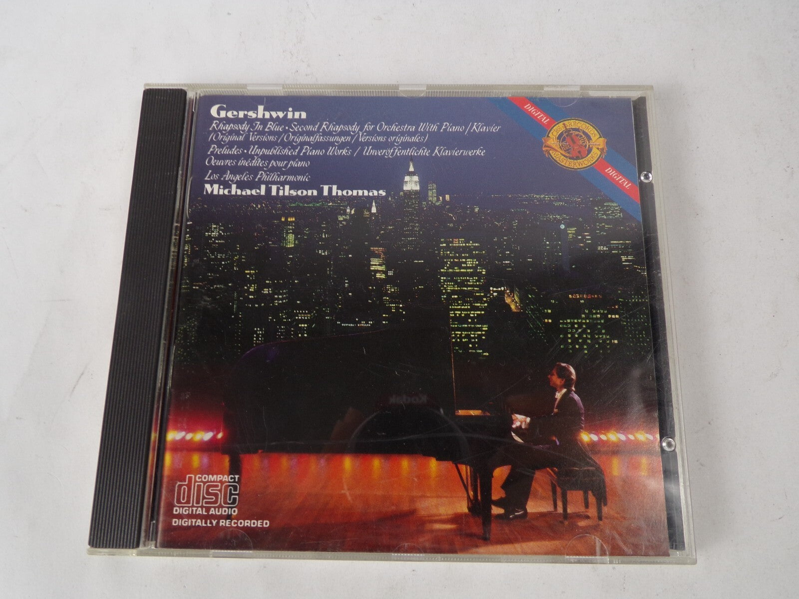 Gershwin Michael Tilson Thomas Rhapsody In Blue Preludes For Piano Short CD#41
