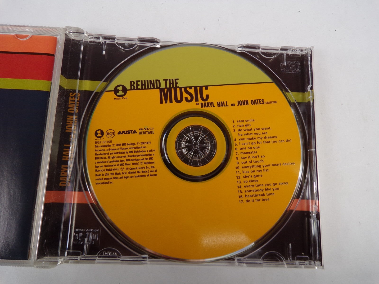 Behind The Music The Daryl Hall And John Oates Collection Sara Smile CD#59