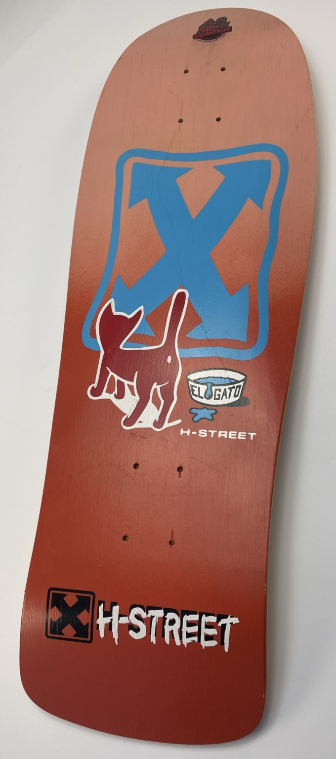 H-STREET Eddie ^El Gato Elguera^  Kitty Reissue Skateboard 80s Wood Hell Concave
