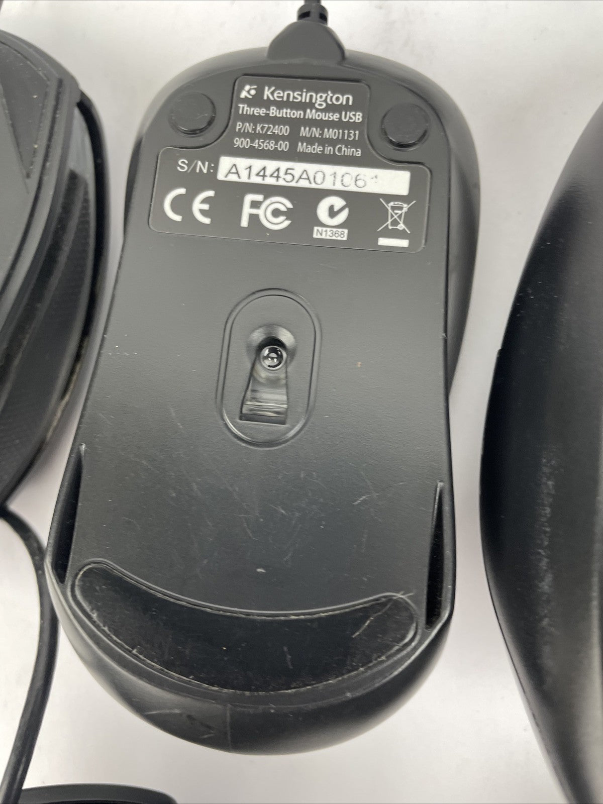 6 x Assorted Corded Mouse Lot - CHERRY GENTIX, 2 x Lenovo, Dynex, HP, Kensington