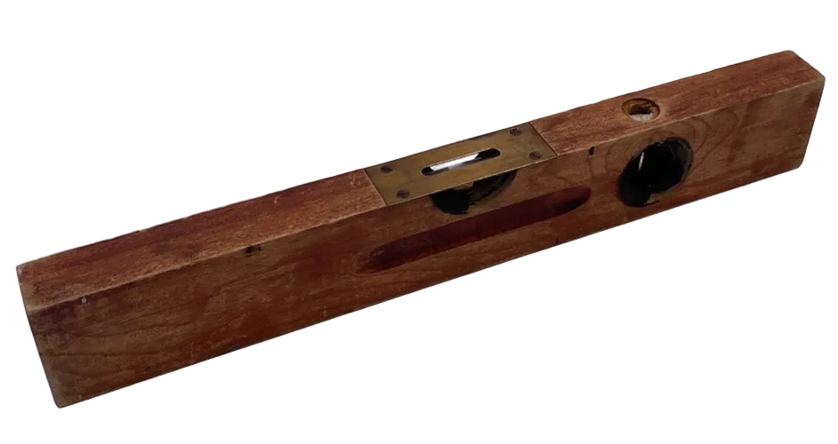 Antique Stanley No. 104 Wooden Level 12” Carpenter Measuring Tool CANADA MADE