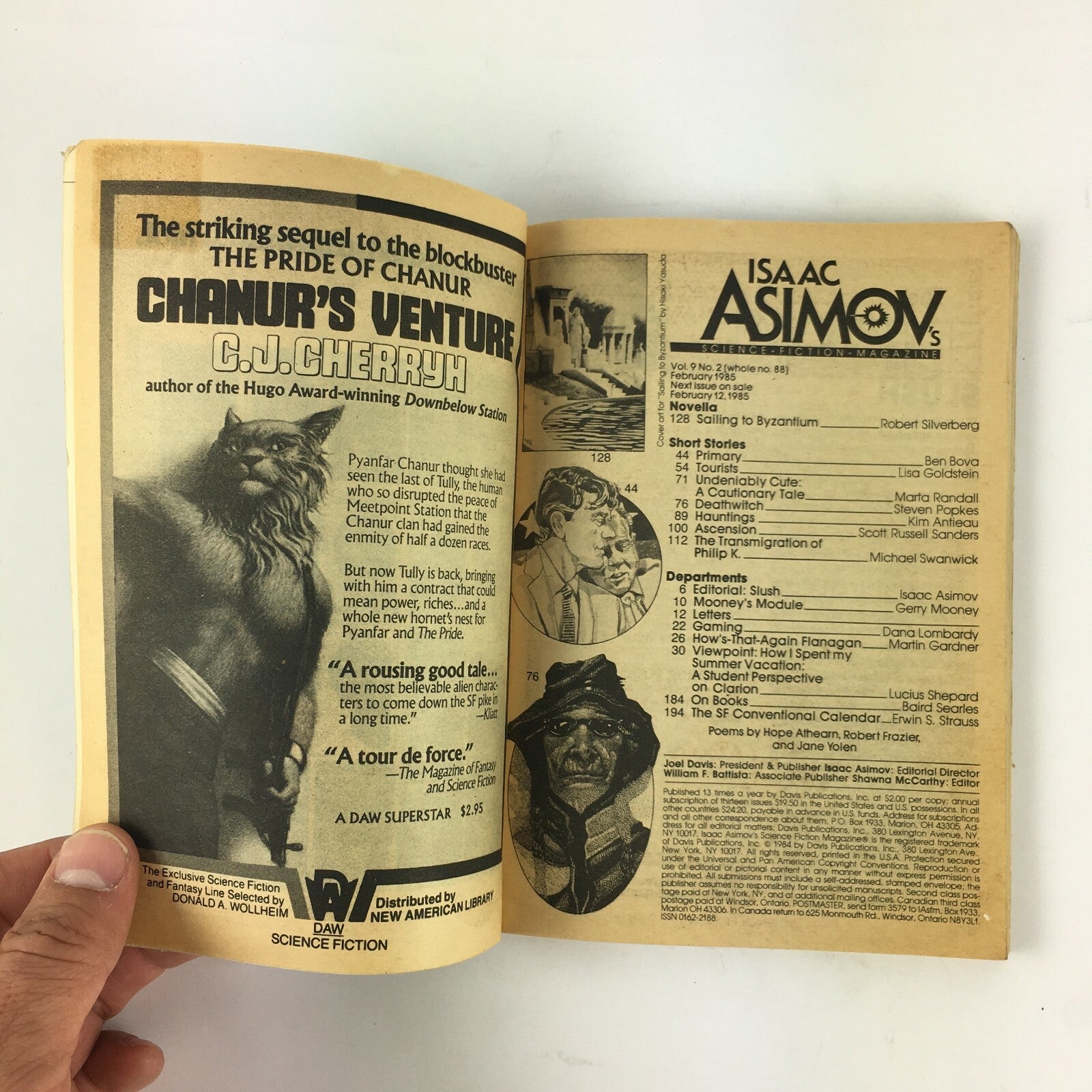 February 1985 IsaacAsimov's Science Fiction Magazine A Student's View of Clarion