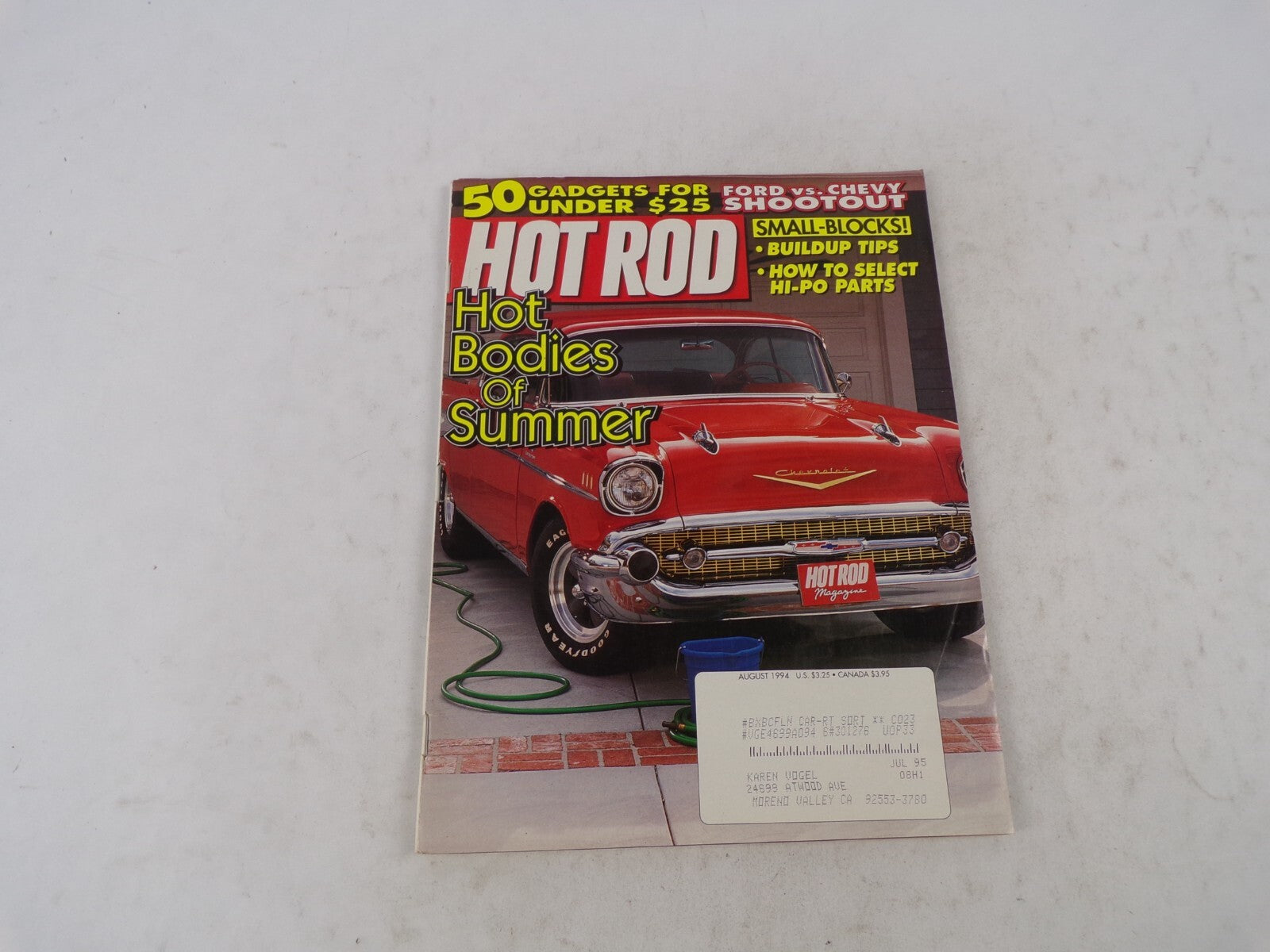 August 1994 Hot Rod Hot Bodies Of Summer 50 Gadgets For Under $25 Ford Vs.Chevy